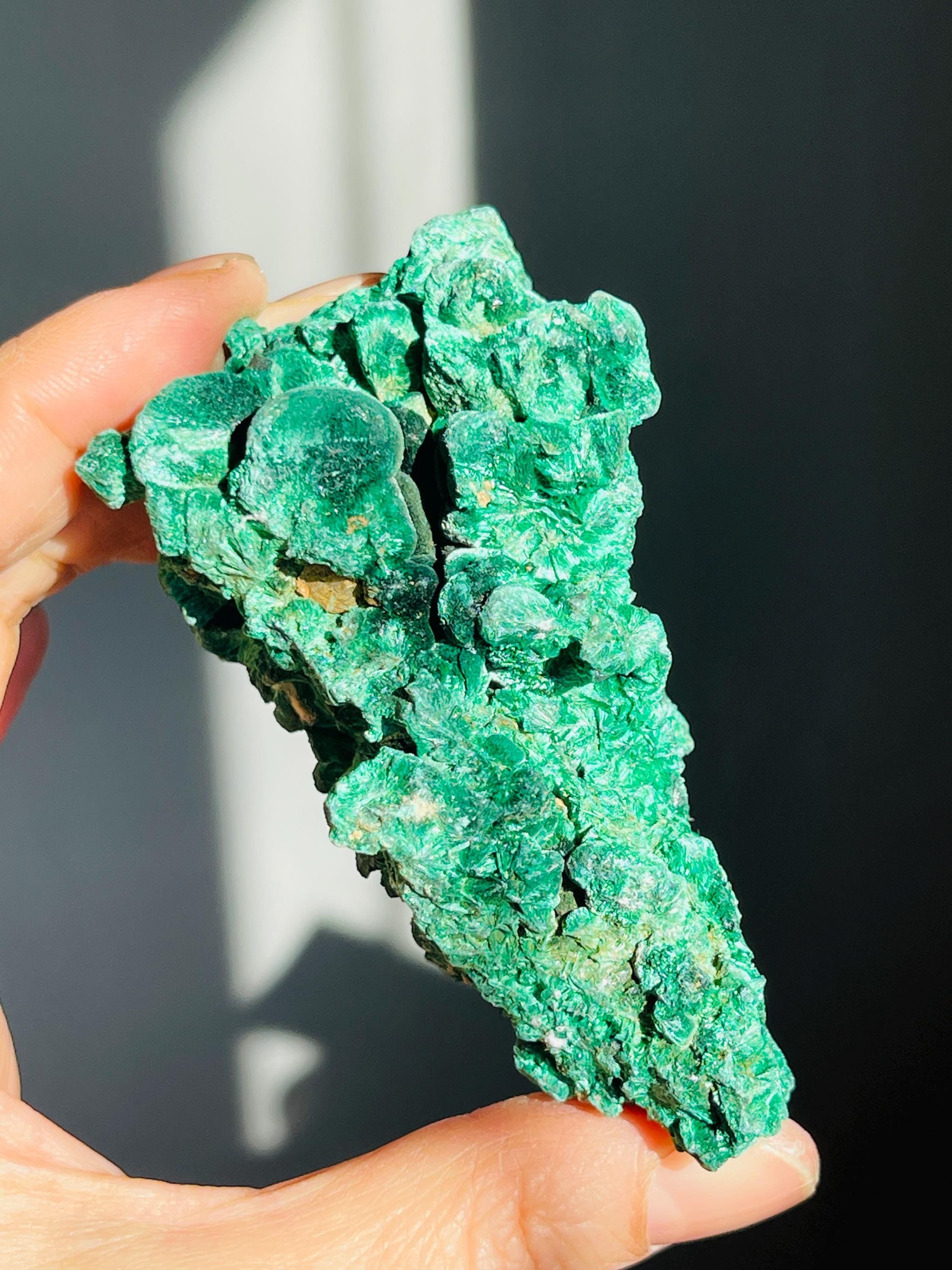 Rare Malachite Specimen,Velvet  Malachite, Raw Malachite Crystal, Unique Crystal Gift, Healing Gemstone, Natural Malachite Stone