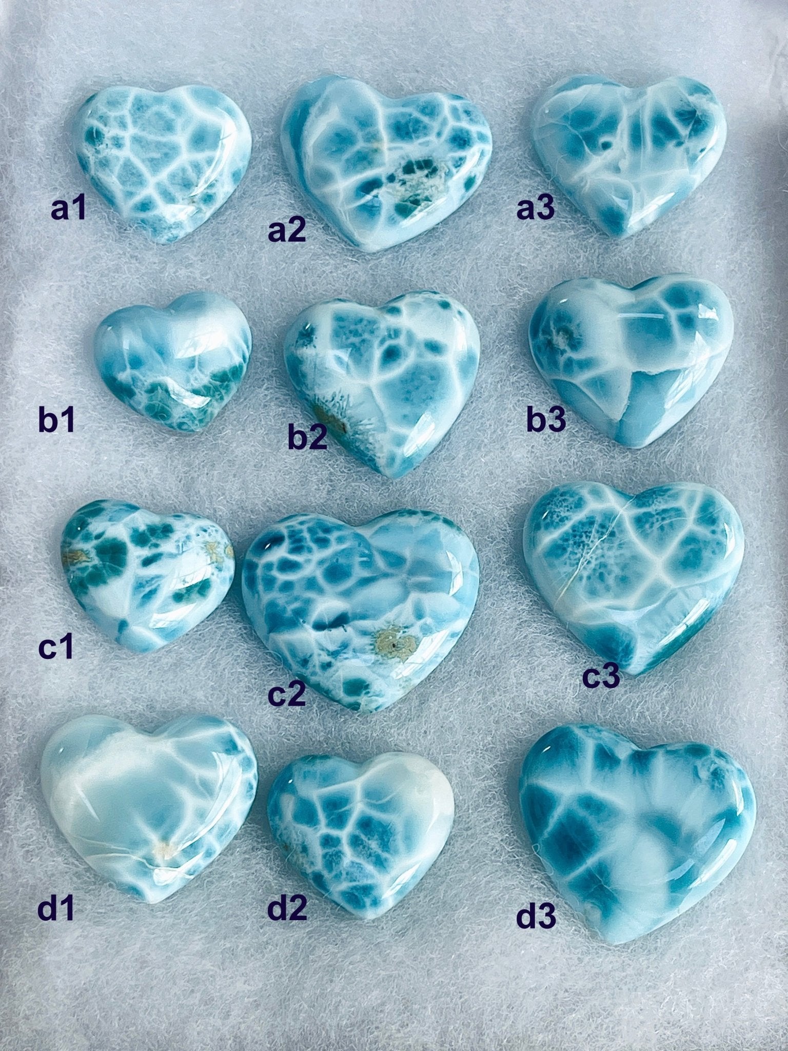 AAA-Grade Larimar Heart | Rare Dominican Republic Crystal - Million Years Crystal