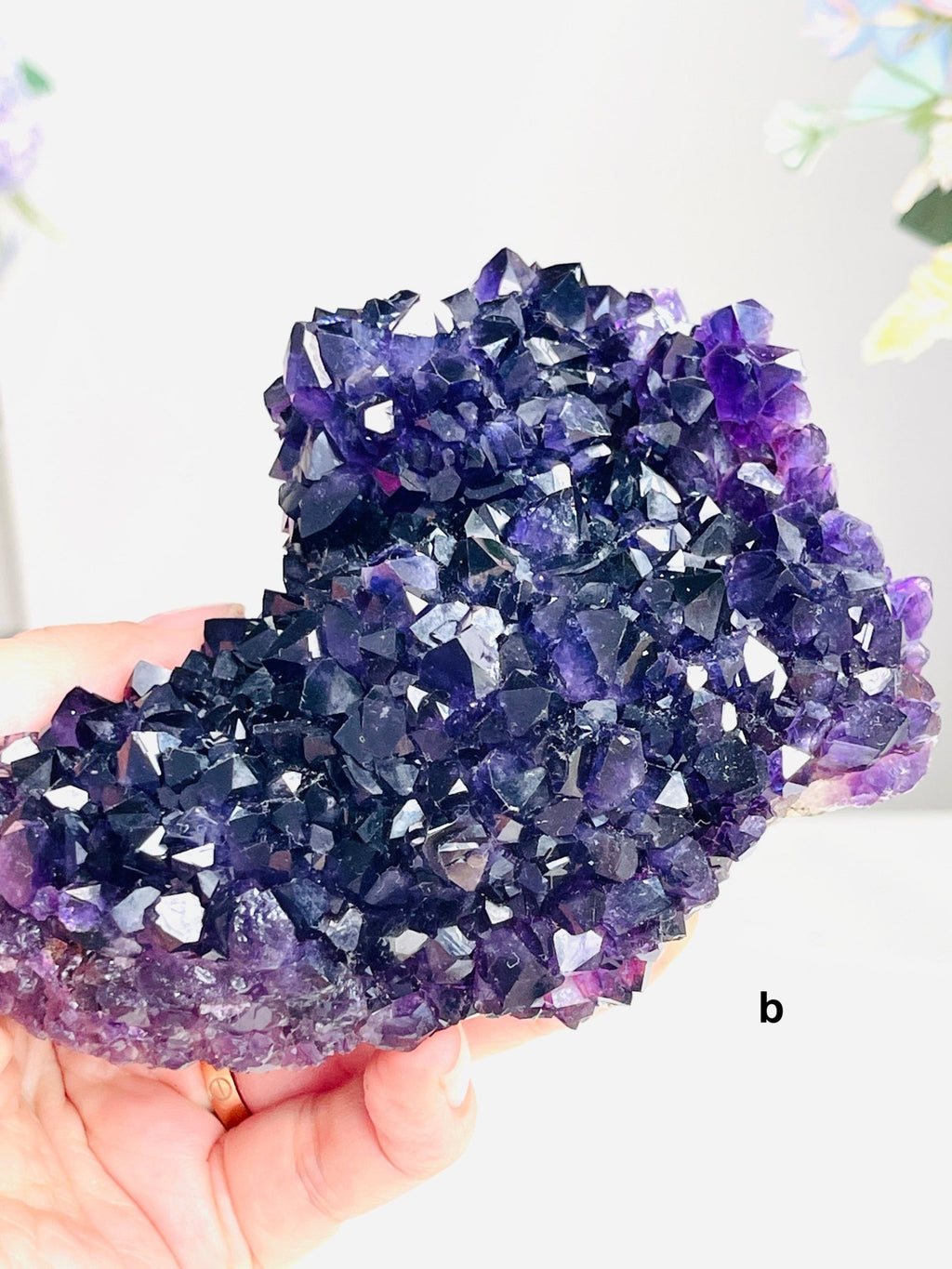 AAAAA+ Quality Uruguay Amethyst Rosette, Grape Jelly Amethyst Pine, Deep Purple Amethyst - Million Years Crystal