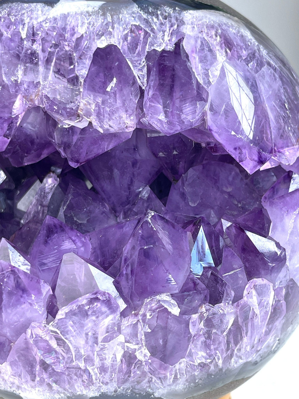 Amethyst Druzy Geode Sphere, Statement Natural Druzy Amethyst Sphere, unique gift, Crystal gift, Home Decor - Million Years Crystal