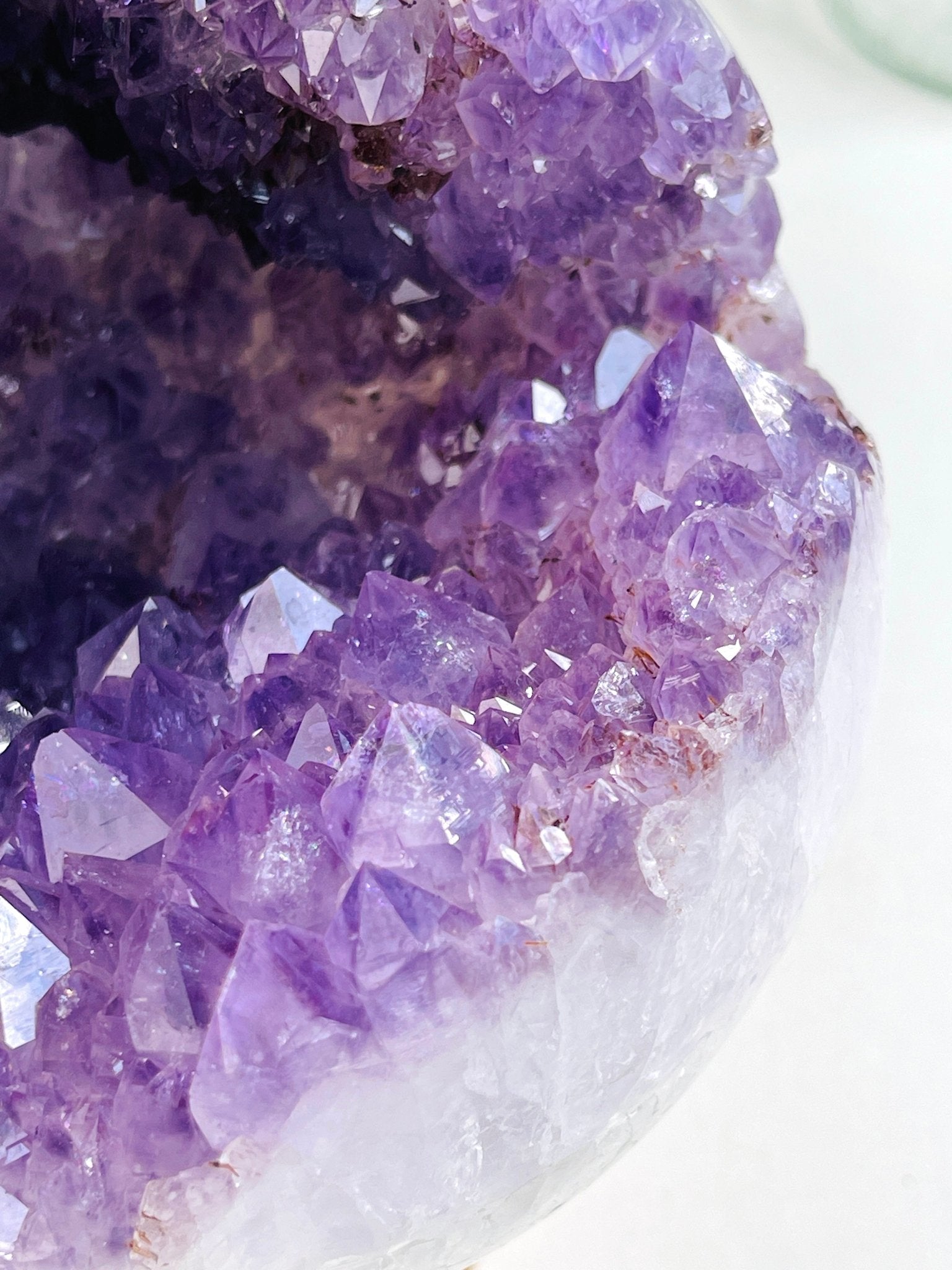 Amethyst Druzy Geode Sphere, Statement Natural Druzy Amethyst Sphere, unique gift, Crystal gift, Home Decor - Million Years Crystal