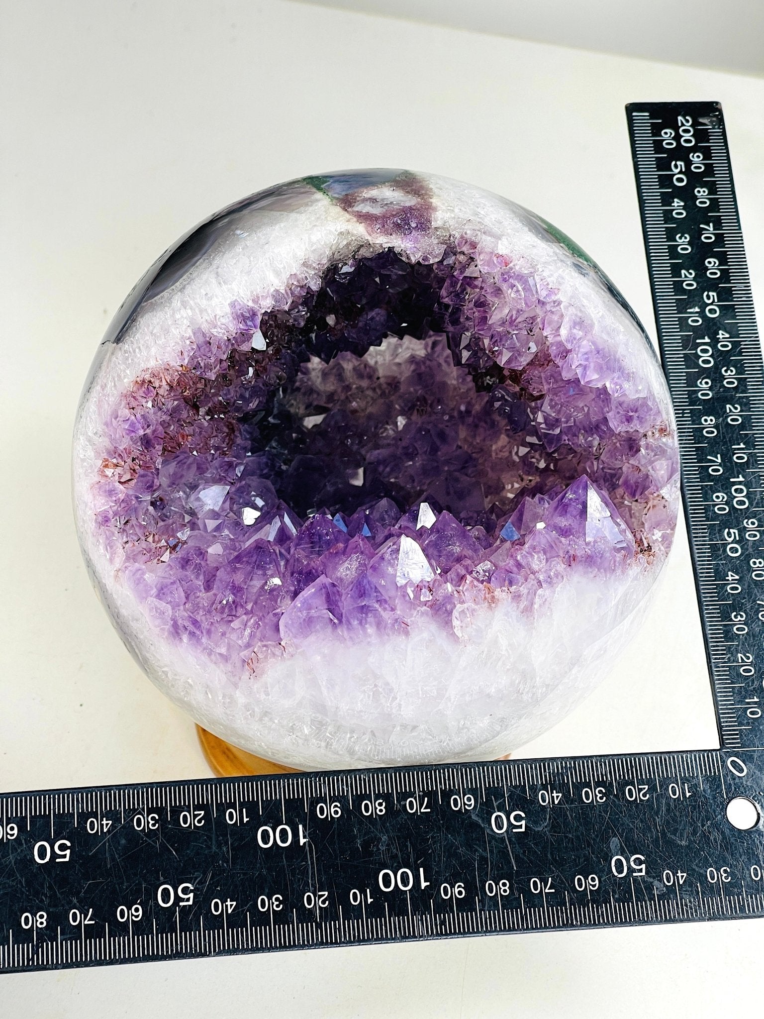 Amethyst Druzy Geode Sphere, Statement Natural Druzy Amethyst Sphere, unique gift, Crystal gift, Home Decor - Million Years Crystal