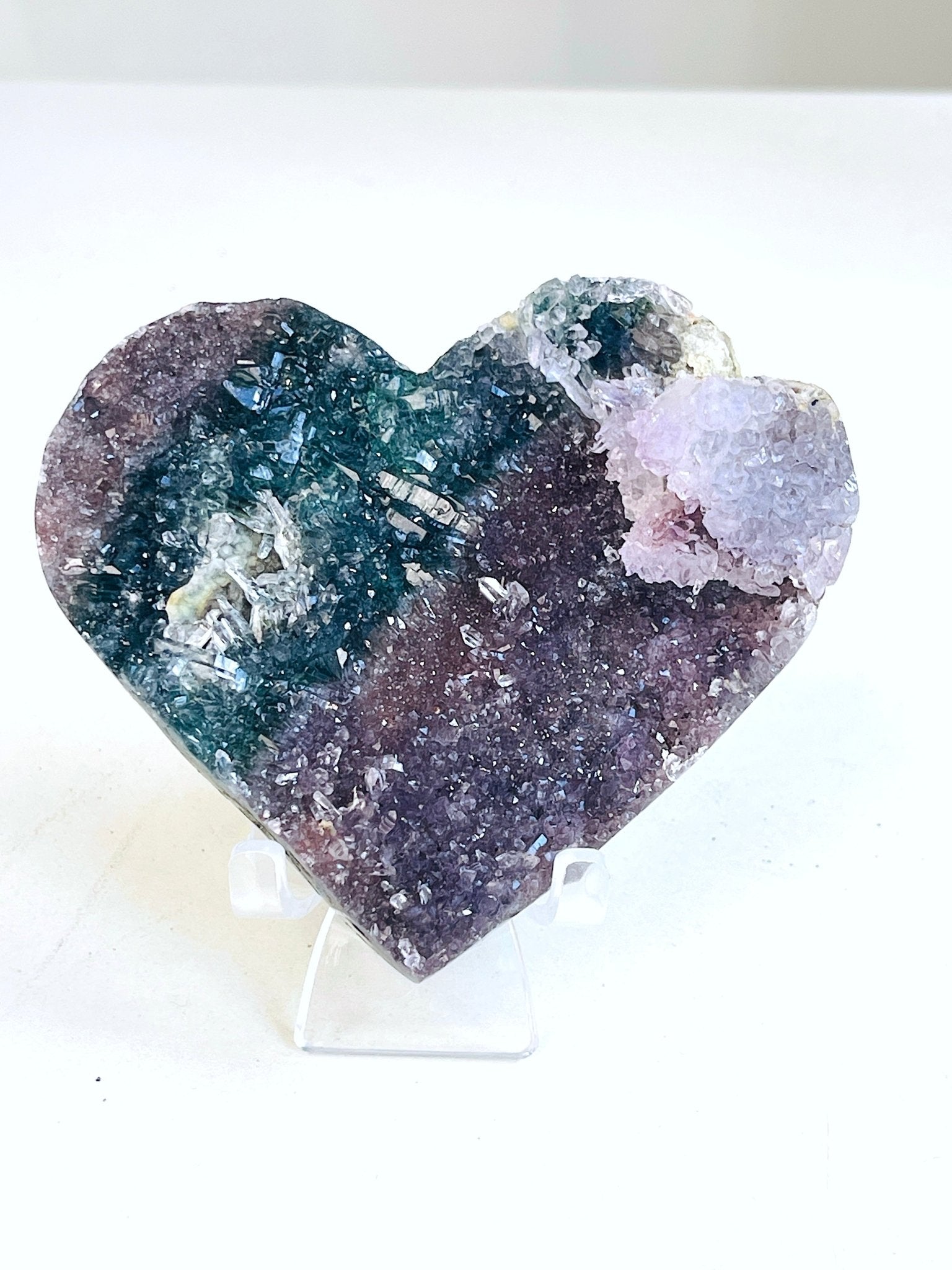 Amethyst Flower Heart 1 - Million Years Crystal