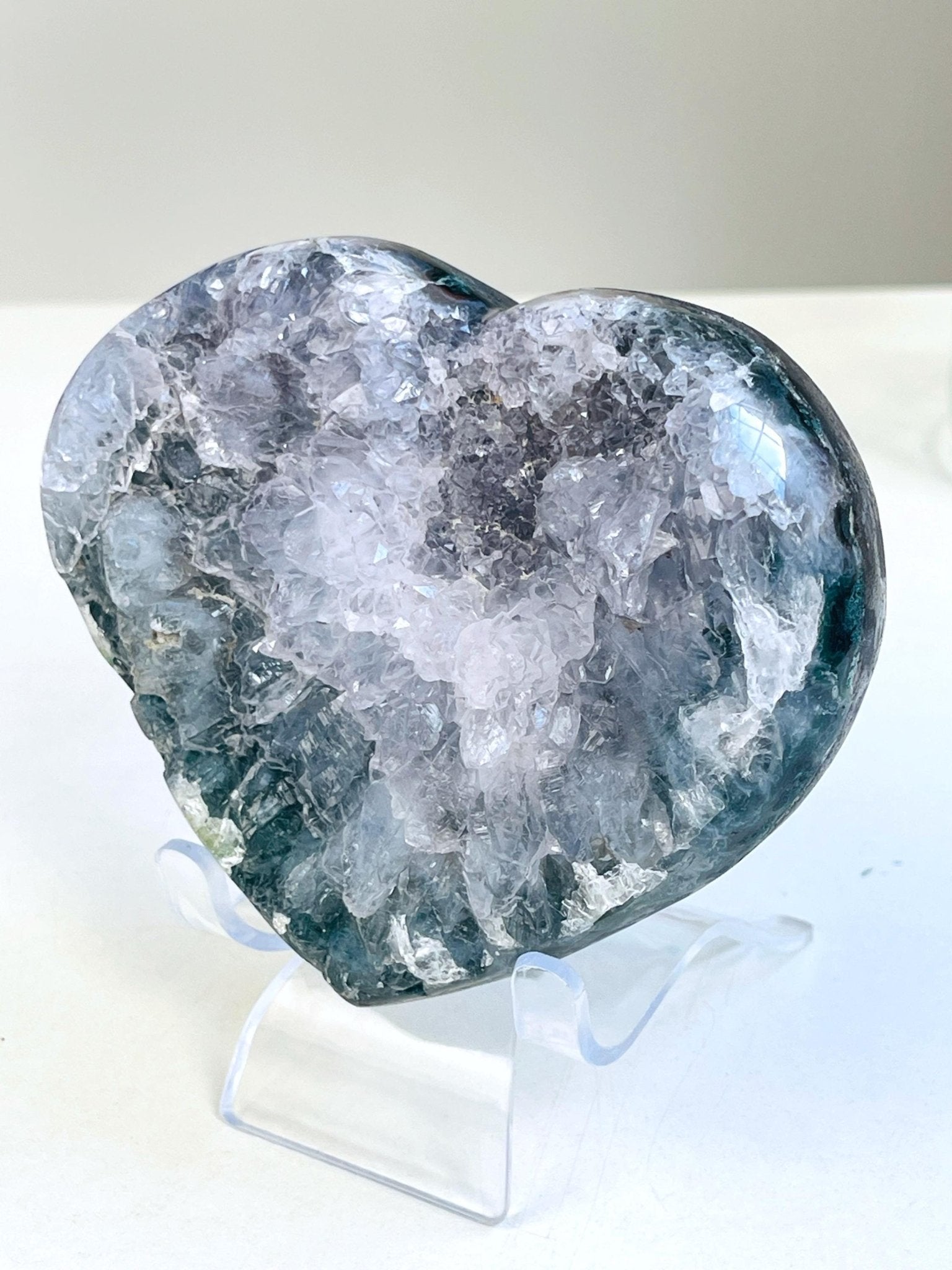Amethyst Flower Heart - Million Years Crystal