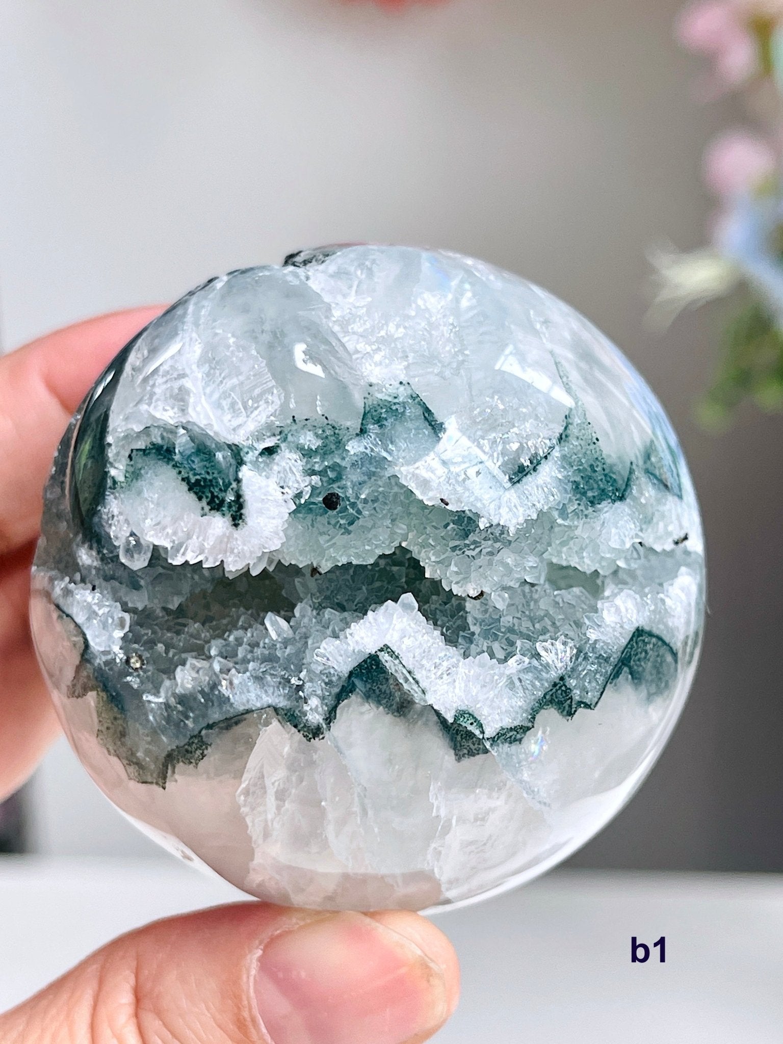 Amethyst Sphere | Rainbow Druzy Crystal Ball – Ethically Sourced from Uruguay - Million Years Crystal