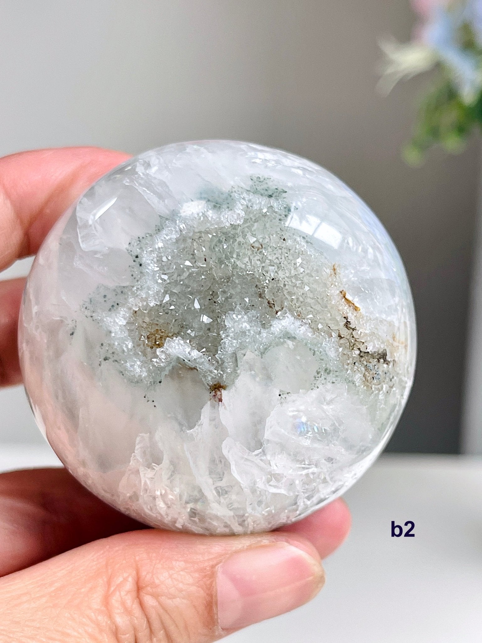 Amethyst Sphere | Rainbow Druzy Crystal Ball – Ethically Sourced from Uruguay - Million Years Crystal