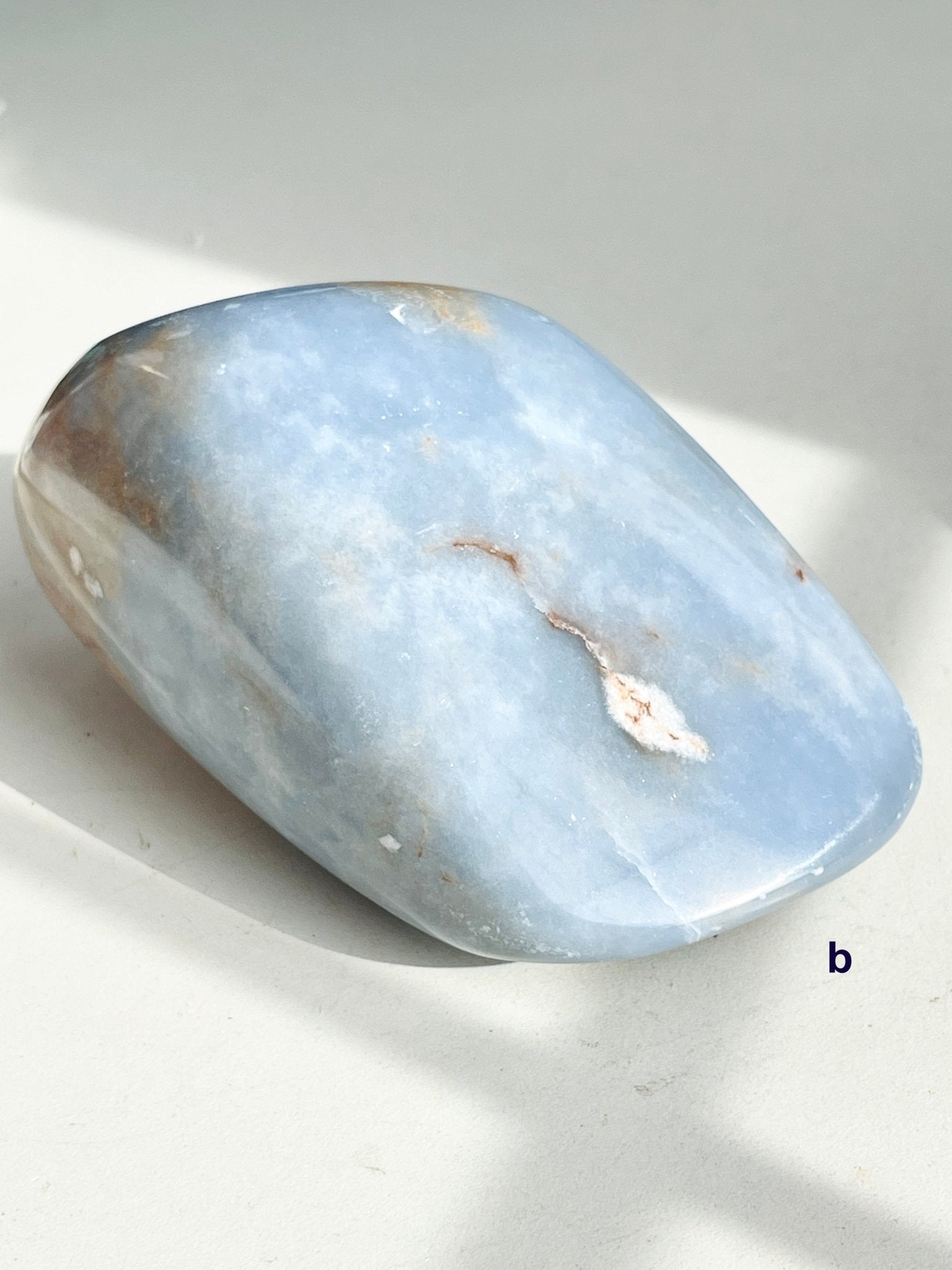 Angelite Freeform, Natural Angelite Crystal - Million Years Crystal
