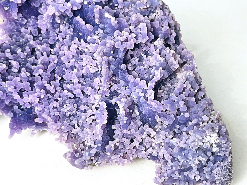 Natural 1.3kg Grape Agate Cluster – Rare Purple Botryoidal Crystal for Healing & Mineral Collectors