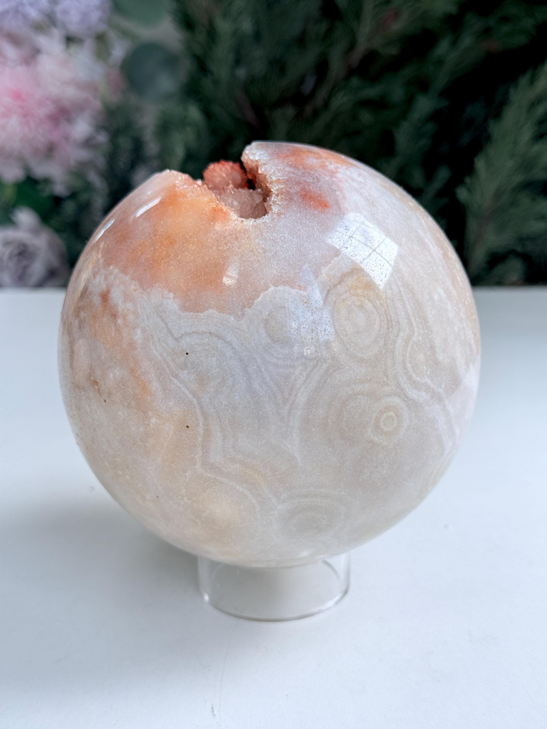 Pink Amethyst Sphere – 115mm, 1.9kg | Shimmering Collector's Piece from Brazil