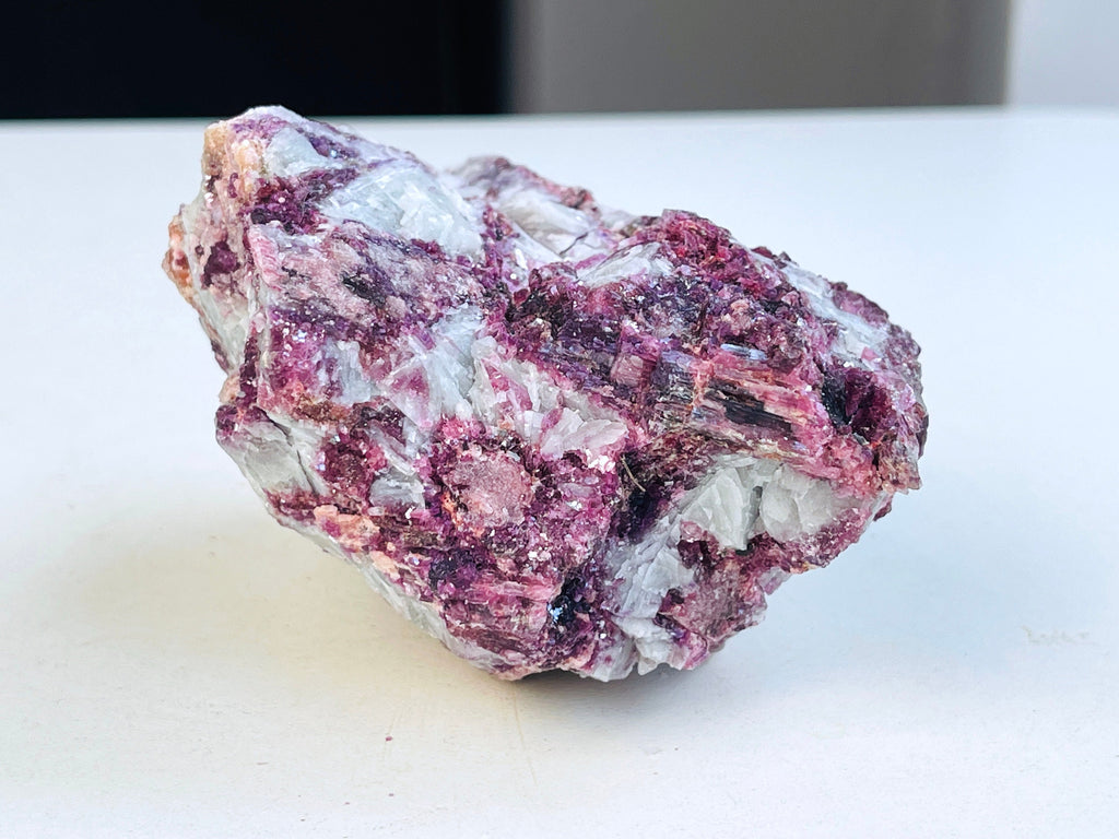 Lepidolite Specimen, Pink Lepidolite with Tourmaline, Natural Lepidolite Tourmaline Specimen , Mineral Specimen, Crystal Gift