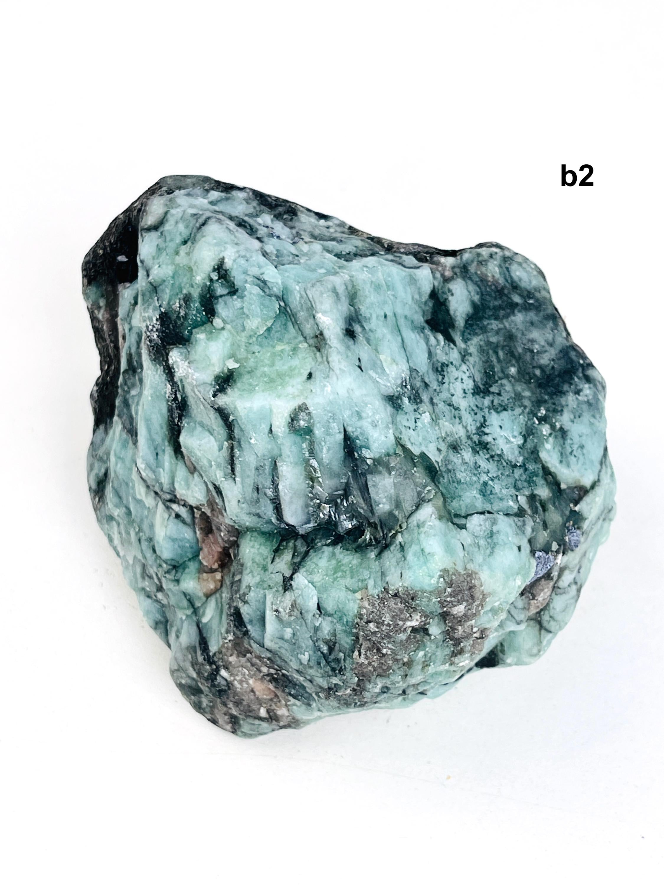 Natural Emerald Specimen in Matrix | Raw Brazilian Emerald | Select Your Piece