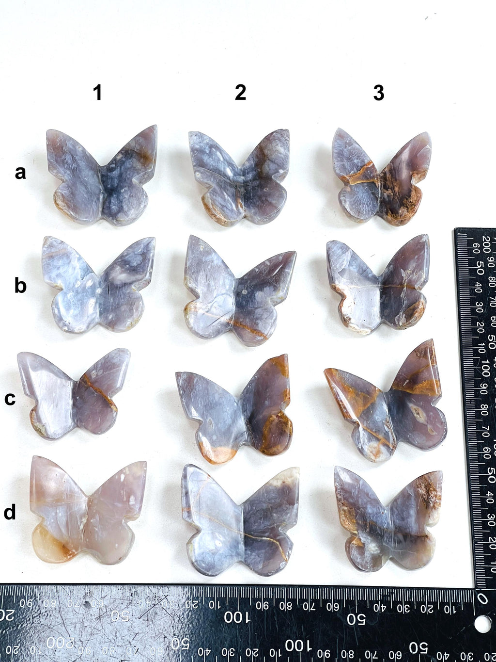 Gemstone Butterfly, Purple Chalcedony 3D butterfly, crystal gift