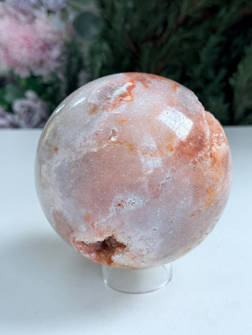 Pink Amethyst Sphere – 115mm, 1.9kg | Shimmering Collector's Piece from Brazil