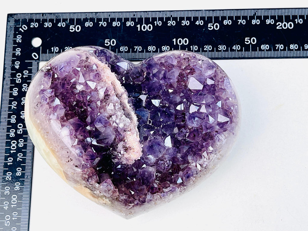 Amethyst Heart, Unique Druzy Amethyst Crystal Heart, High Quality Natural Amethyst Druzy Heart, Crystal Gift, Healing Crystal