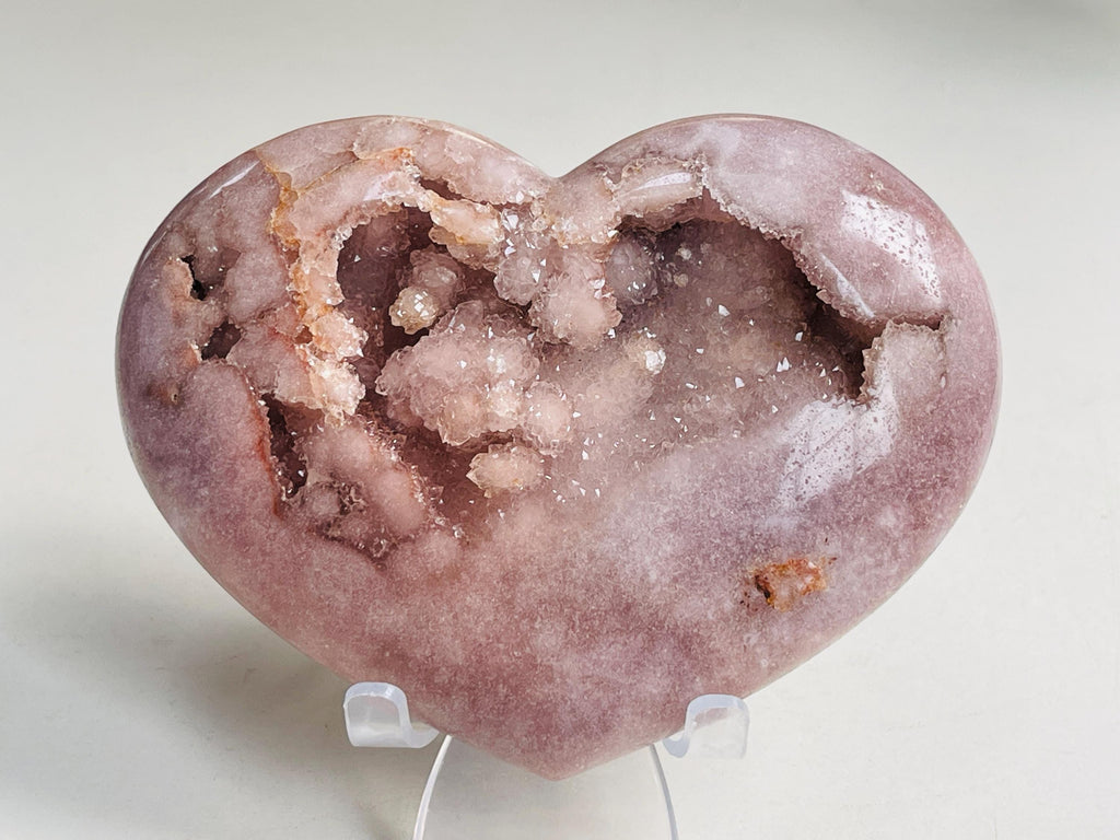 Pink Amethyst Heart, Pink Amethyst Druzy Heart, Pink Amethyst Crystal Heart, Crystal Heart, Crystal Gift, Healing Crystal