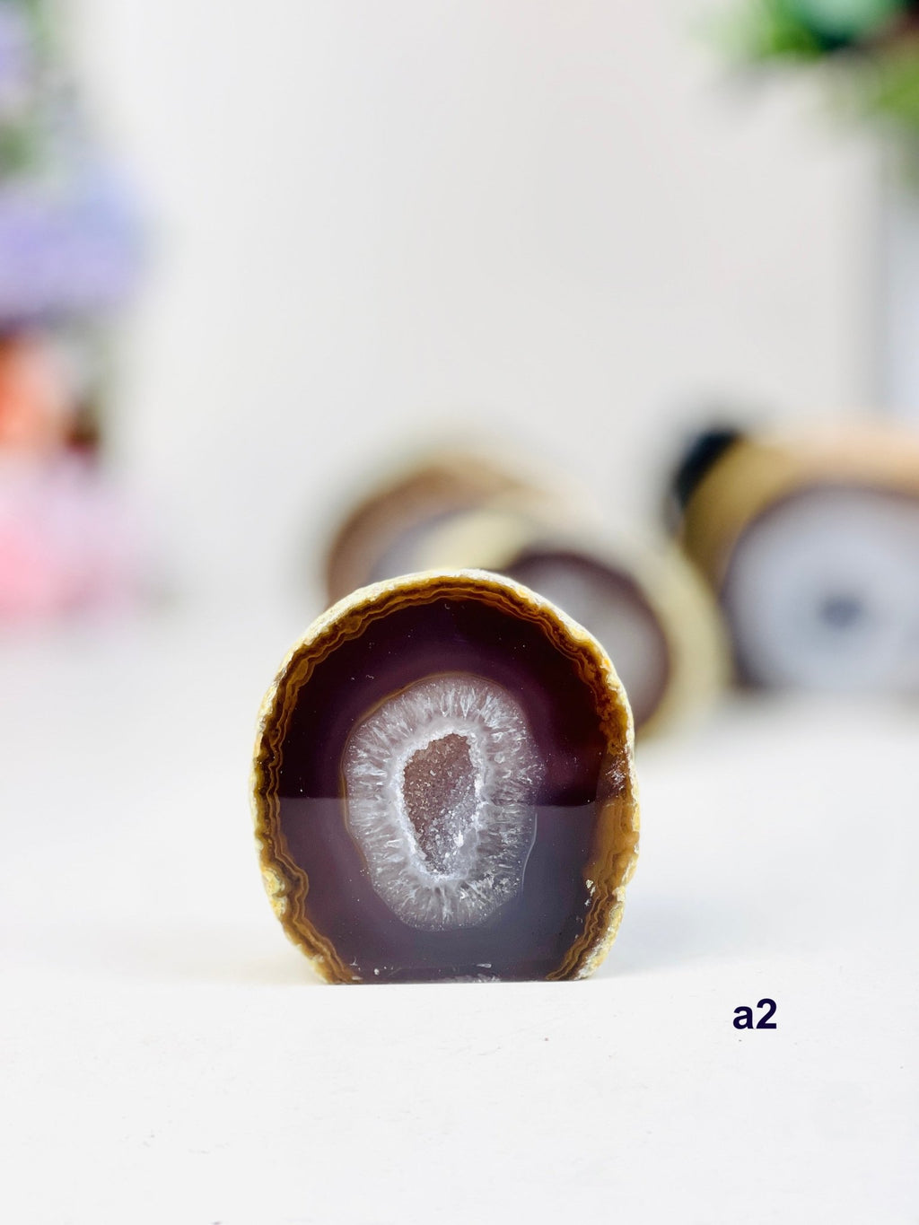 Brazilian Agate Crystal Cave - Cut Base Nodule (Un-dyed Earth Tones) - Million Years Crystal