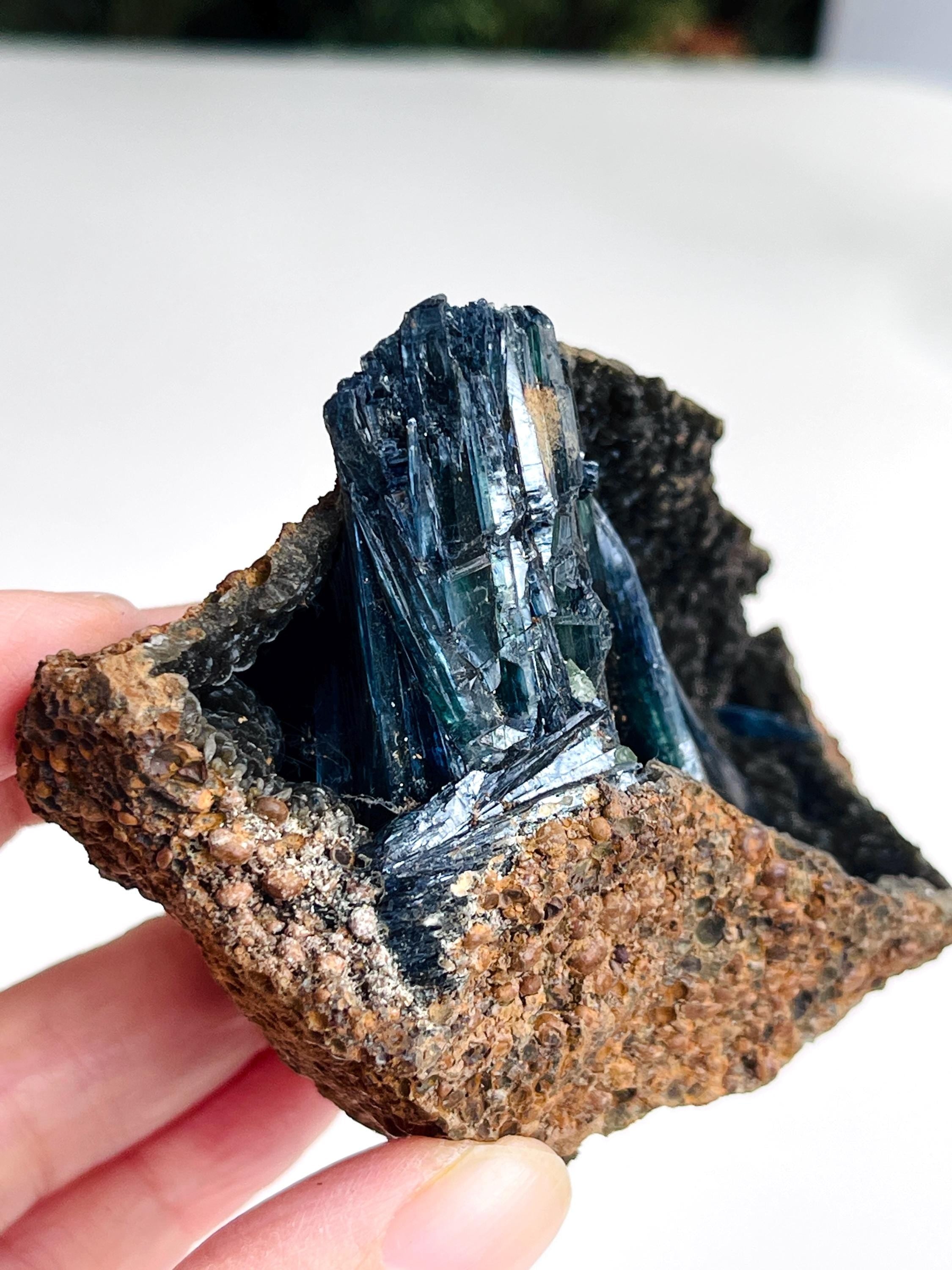 Rare Vivianite, High-Grade Natural Vivianite from Amazona, Brazil, Rare Crystal, Raw Vivianite Crystal, Crystal Cluster, Crystal Gift