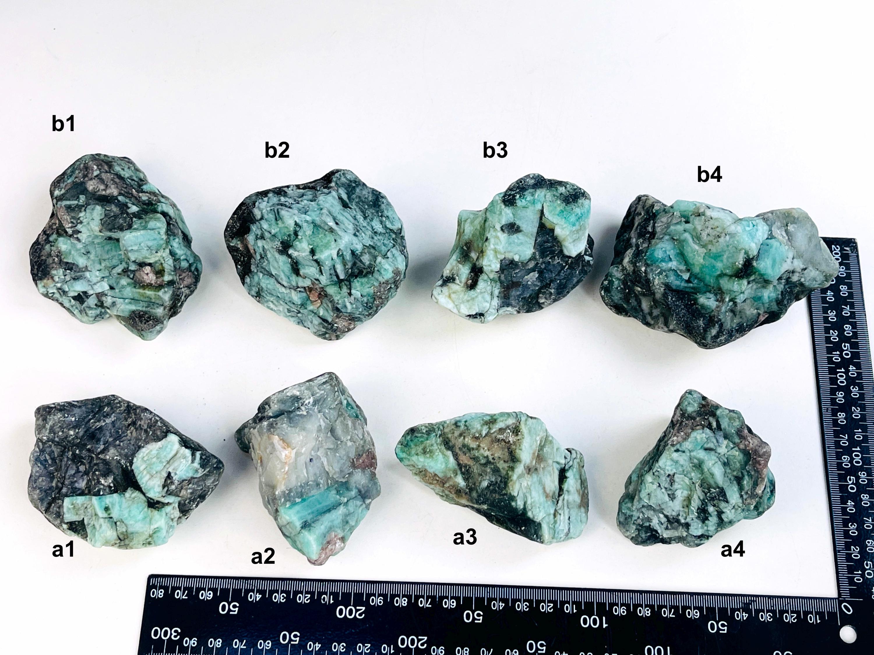 Natural Emerald Specimen in Matrix | Raw Brazilian Emerald | Select Your Piece