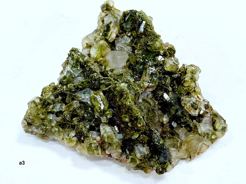Super Sparkly Forest Epidote with Quartz Specimen, Forest Quartz