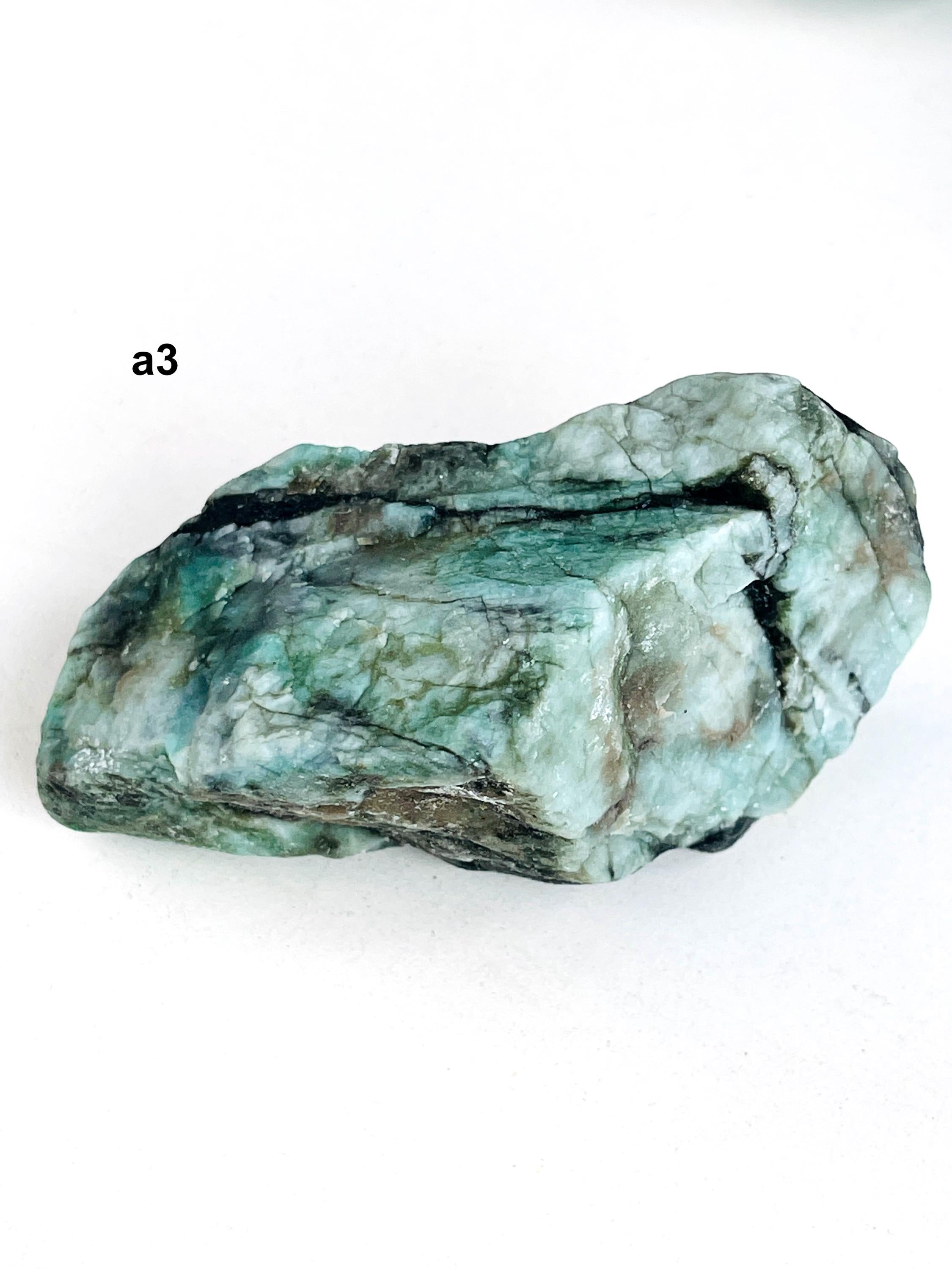 Natural Emerald Specimen in Matrix | Raw Brazilian Emerald | Select Your Piece