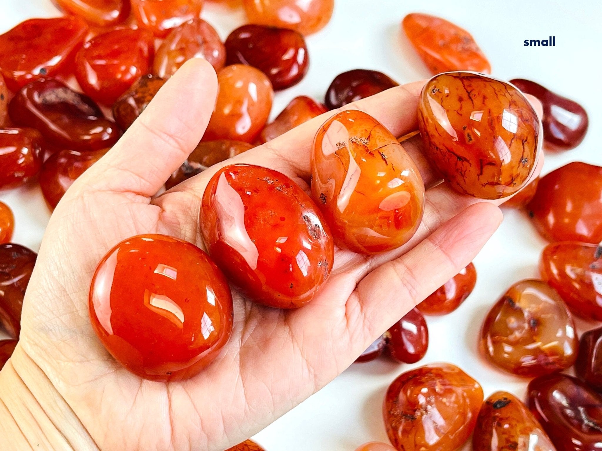 Carnelian Healing Crystal Jumbo Tumble Stone - Million Years Crystal