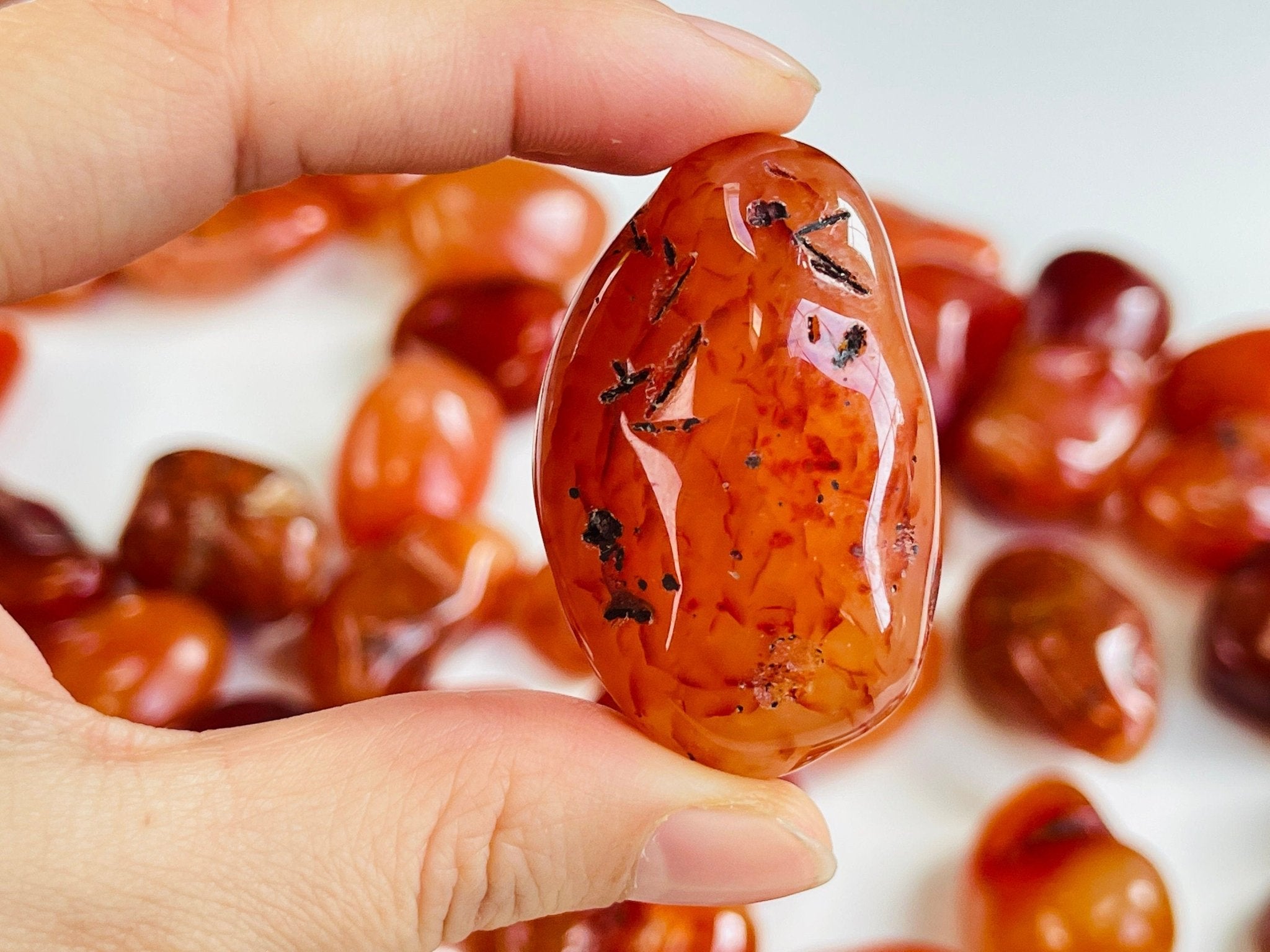 Carnelian Healing Crystal Jumbo Tumble Stone - Million Years Crystal