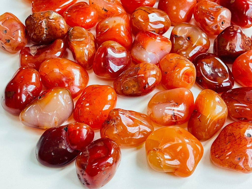 Carnelian Healing Crystal Jumbo Tumble Stone - Million Years Crystal