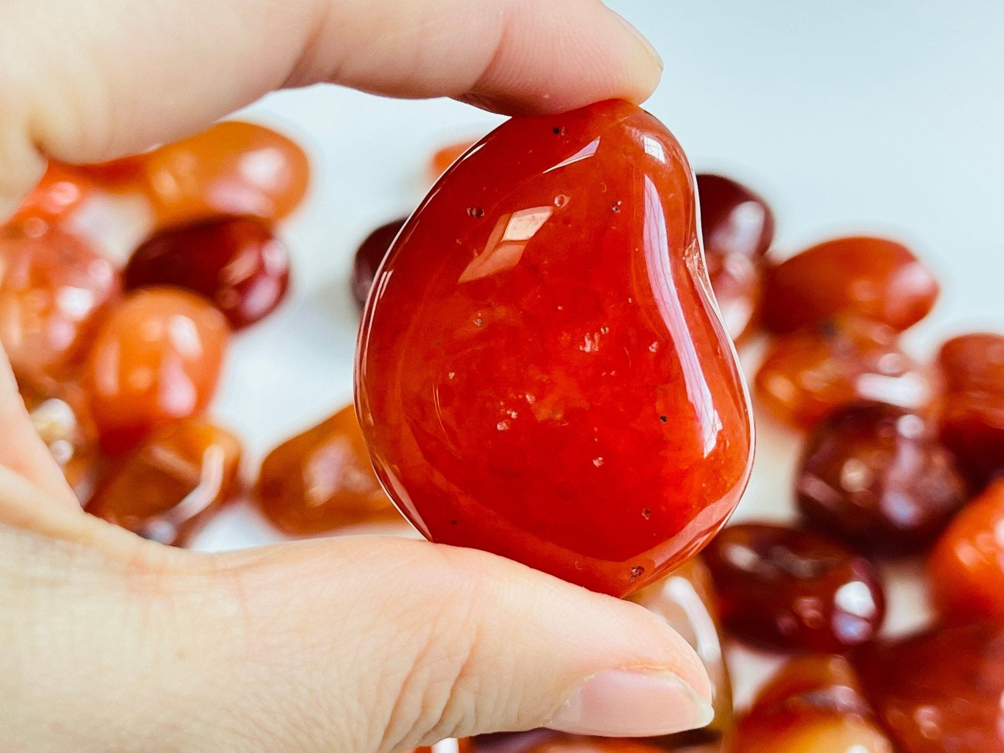 Carnelian Healing Crystal Jumbo Tumble Stone - Million Years Crystal