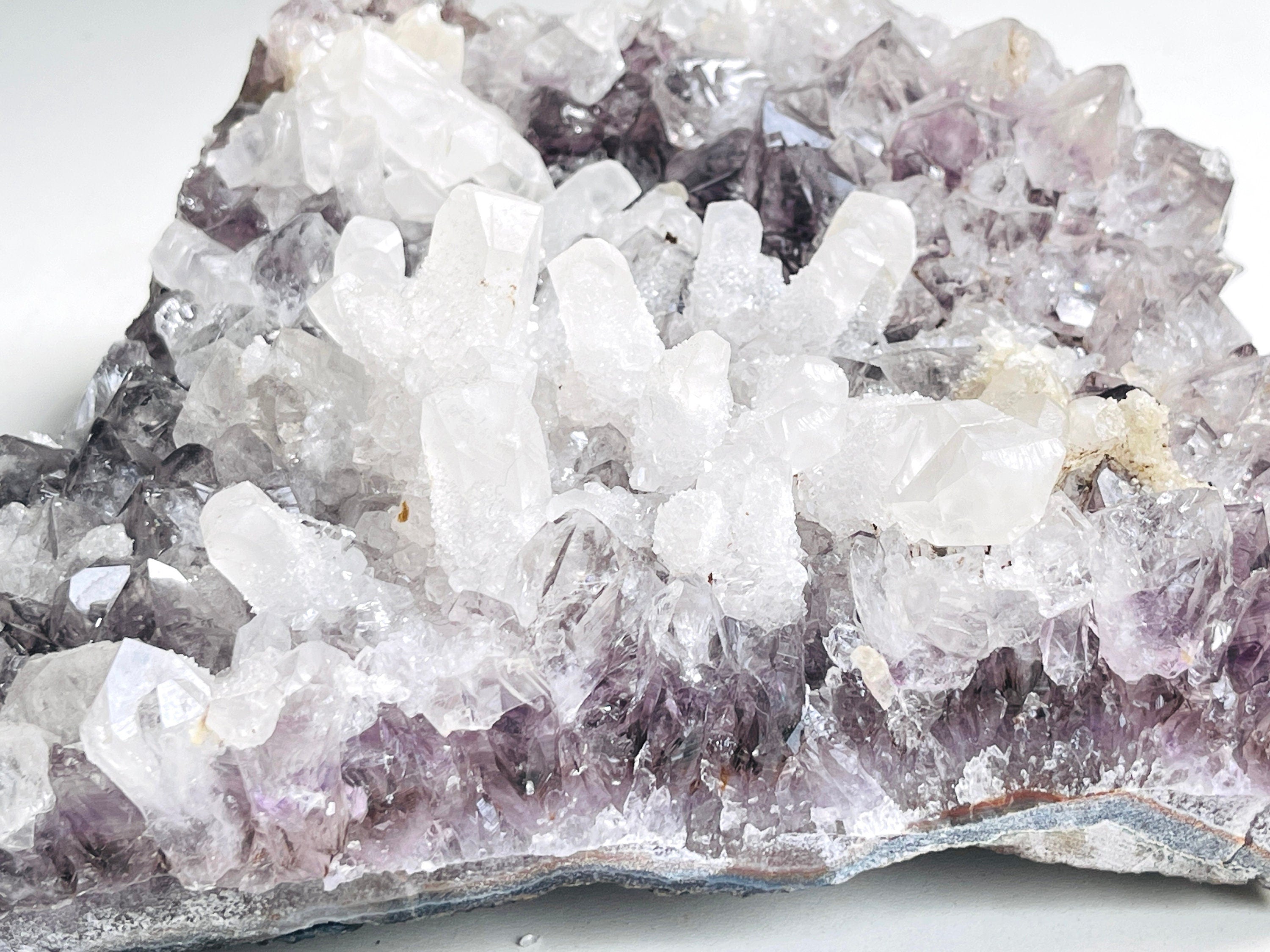 2.9kg Exquisite Amethyst with Calcite Mineral Specimen, Special Calcite & Amethyst Specimen, Calcite Specimen, Amethyst Mineral Specimen