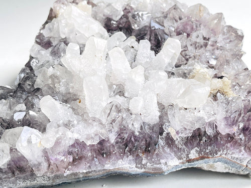 2.9kg Exquisite Amethyst with Calcite Mineral Specimen, Special Calcite & Amethyst Specimen, Calcite Specimen, Amethyst Mineral Specimen