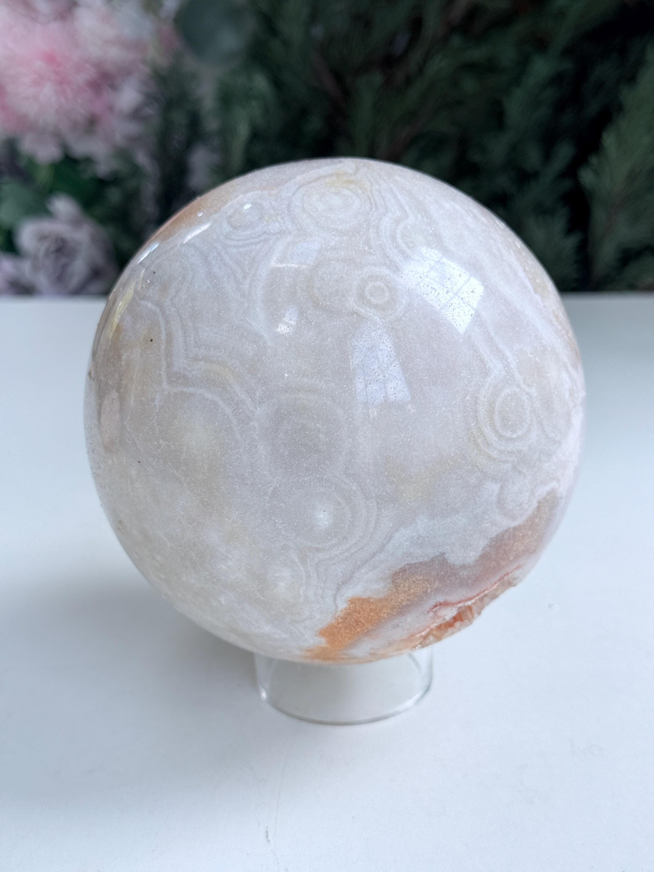 Pink Amethyst Sphere – 115mm, 1.9kg | Shimmering Collector's Piece from Brazil