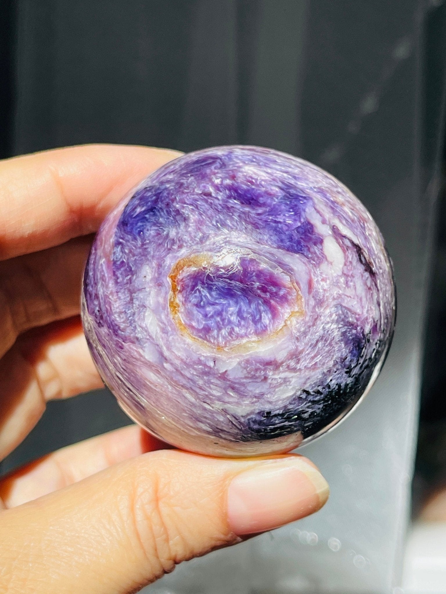 Charoite Sphere - Million Years Crystal