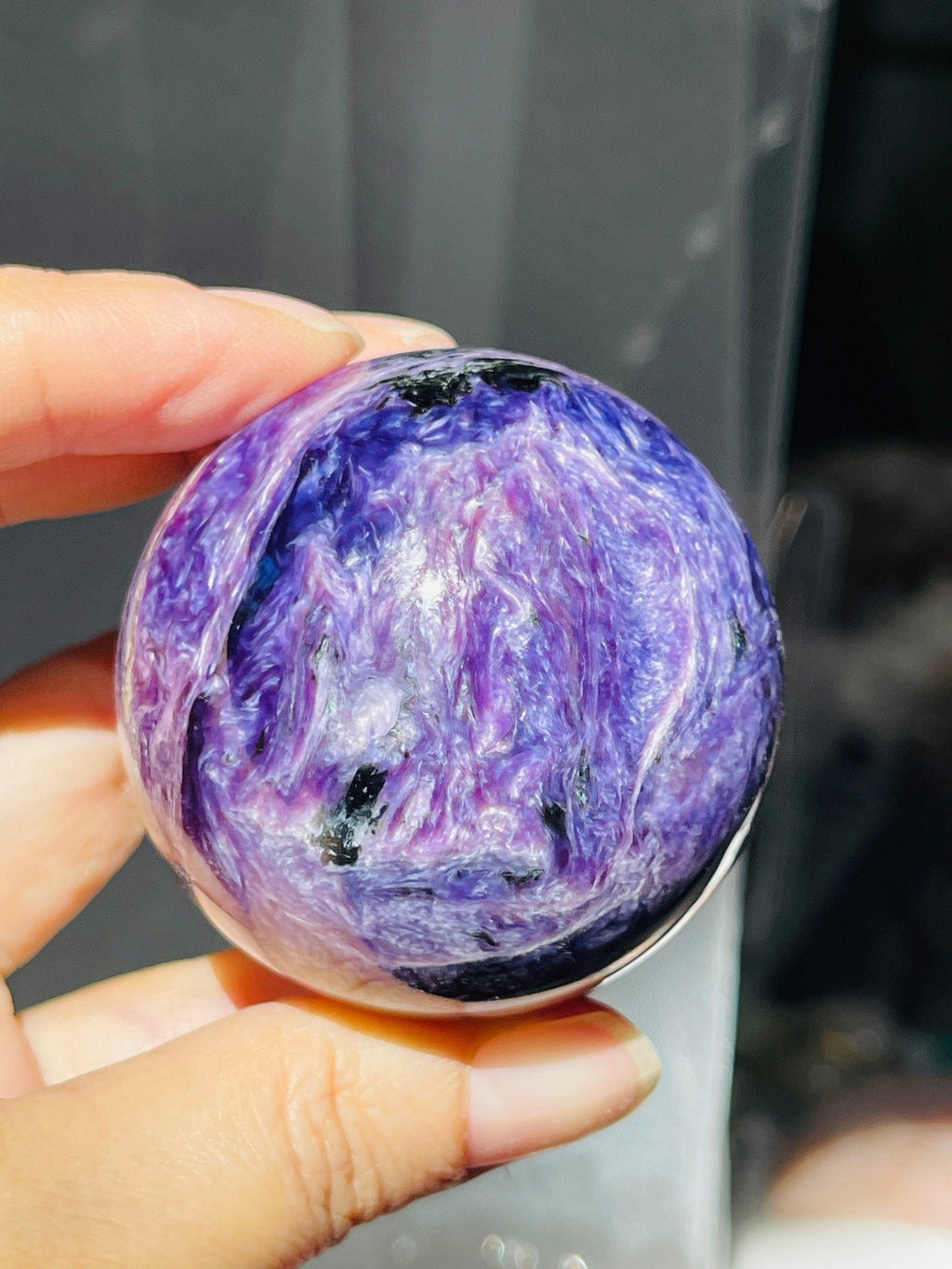 Charoite Sphere - Million Years Crystal