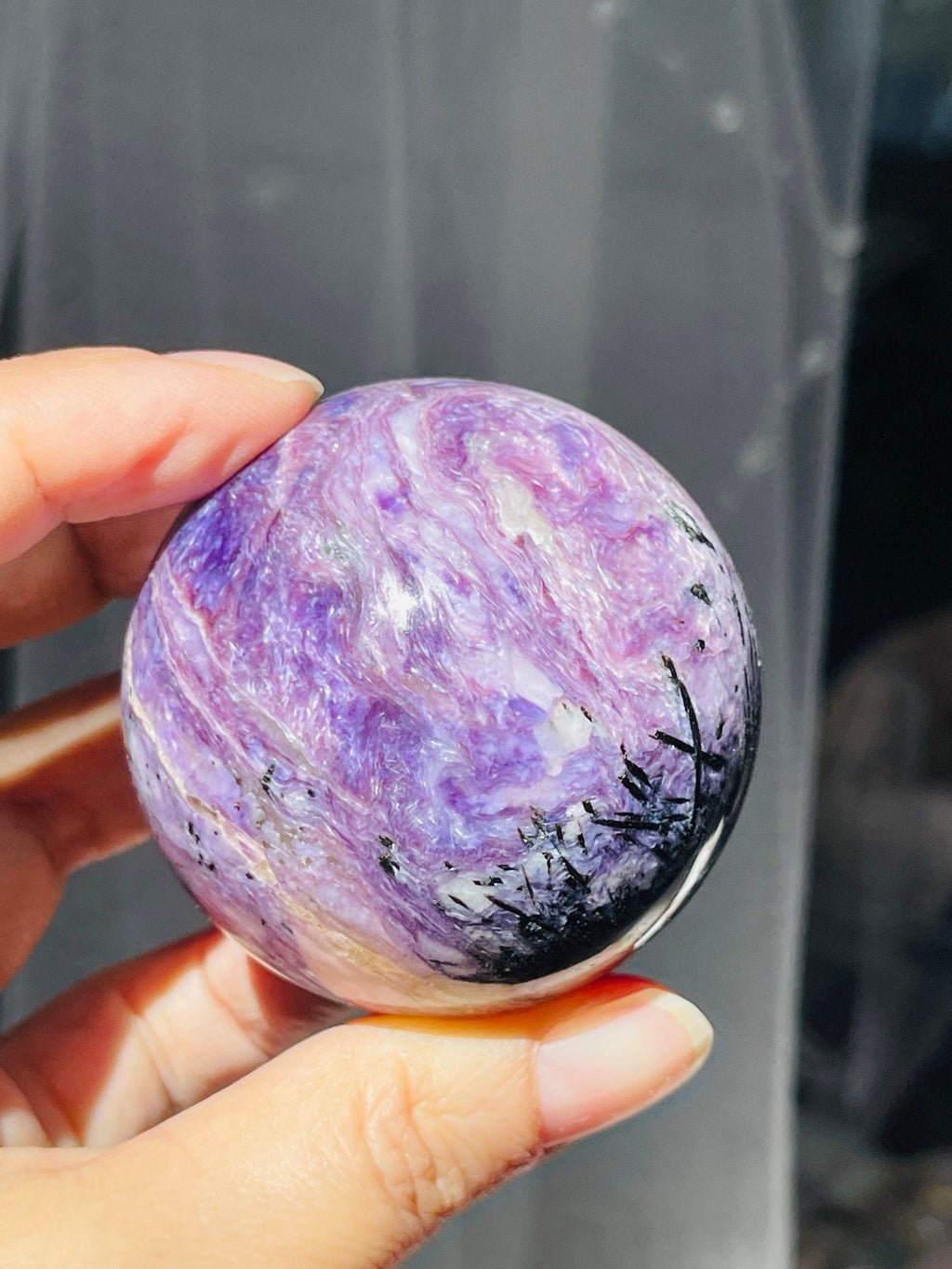 Charoite Sphere - Million Years Crystal