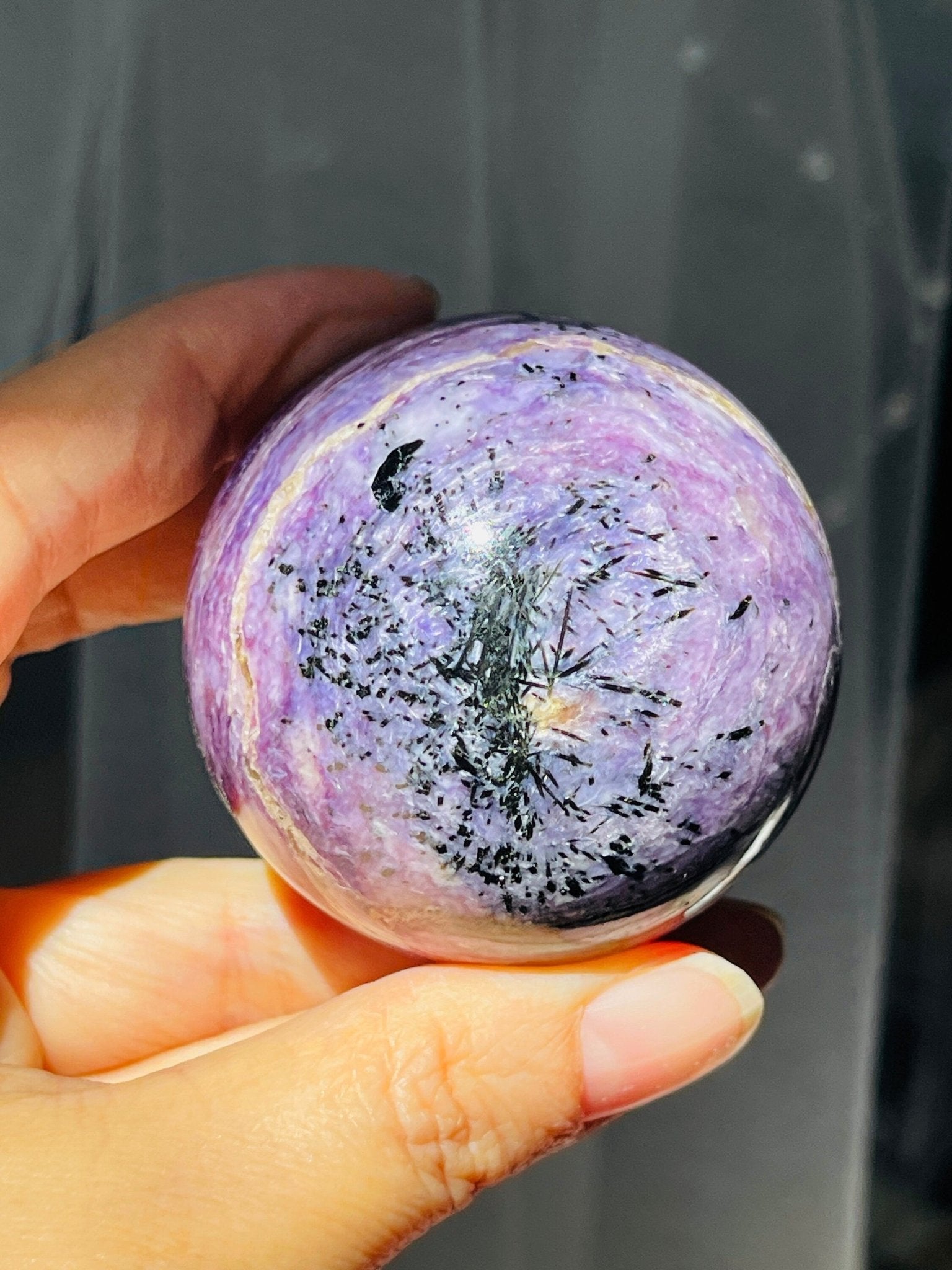 Charoite Sphere - Million Years Crystal