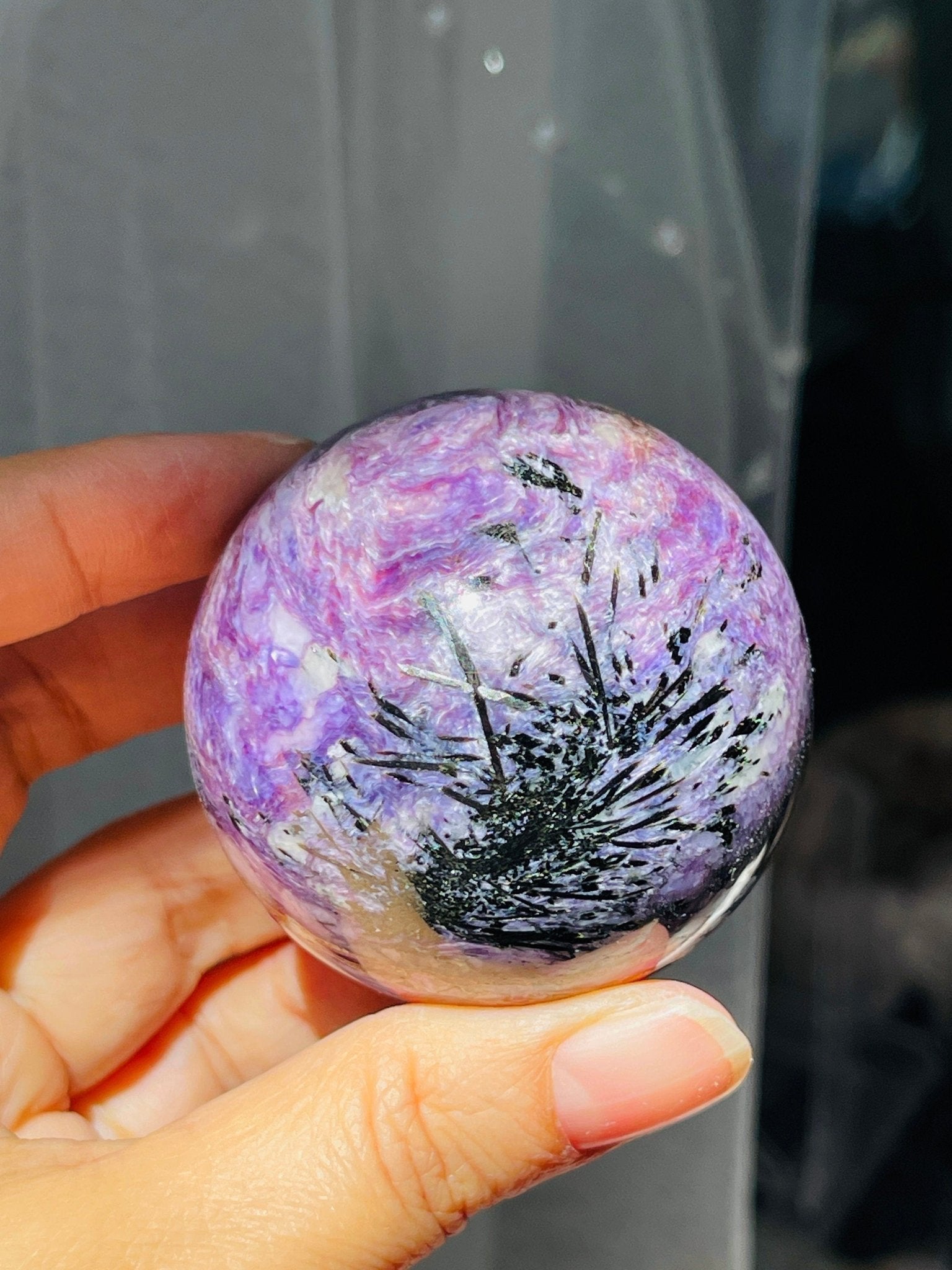 Charoite Sphere - Million Years Crystal