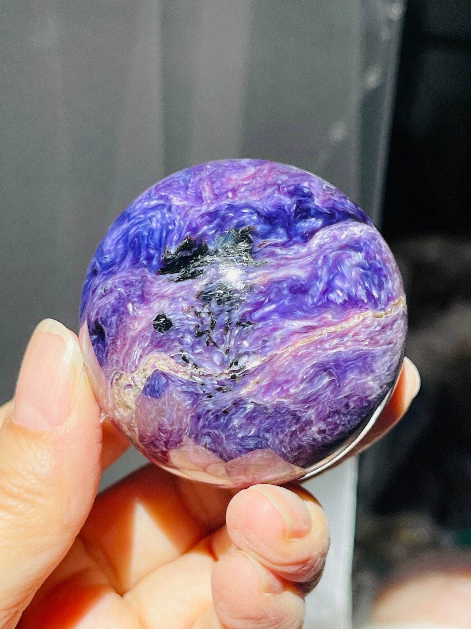Charoite Sphere - Million Years Crystal