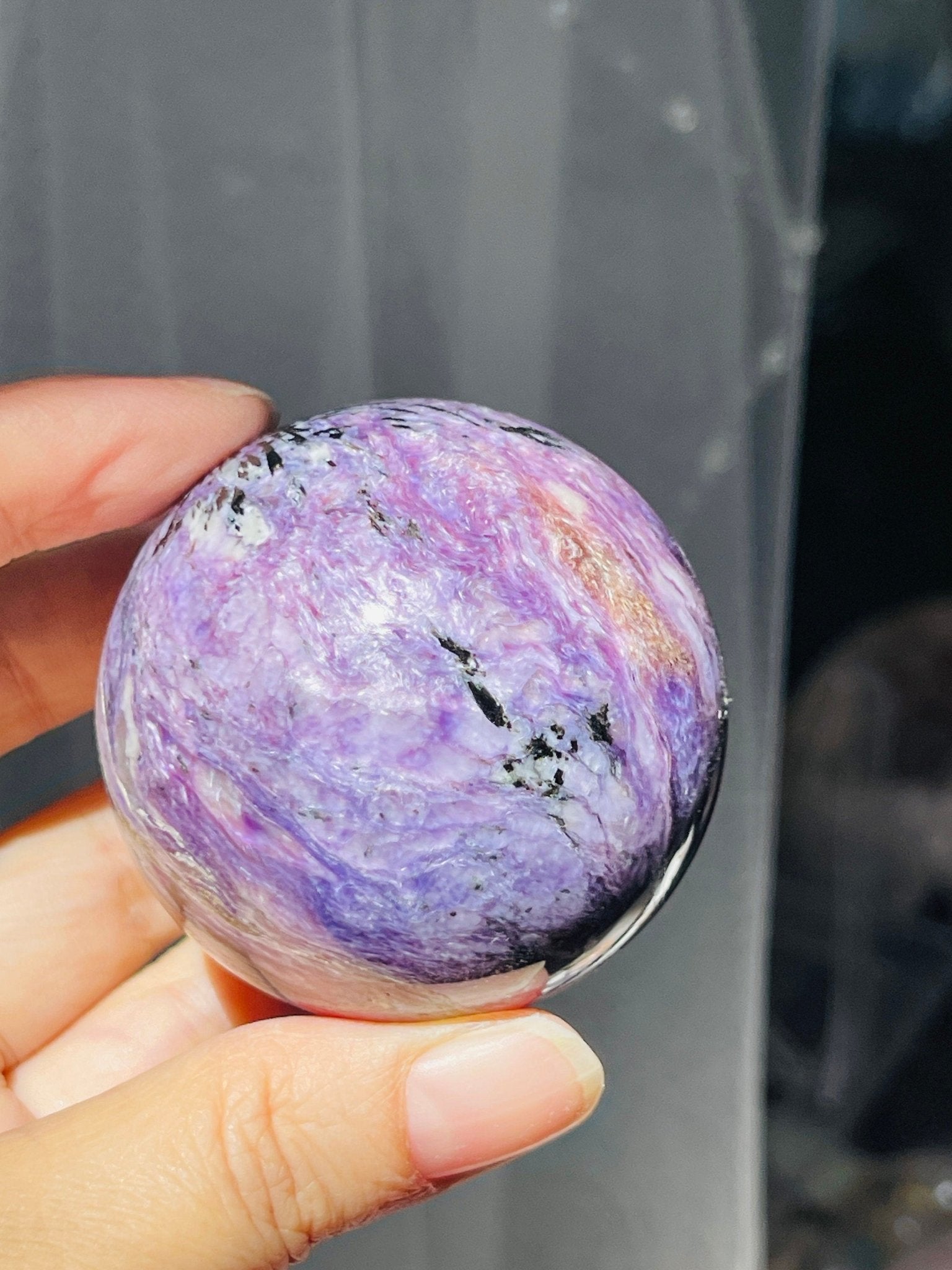 Charoite Sphere - Million Years Crystal