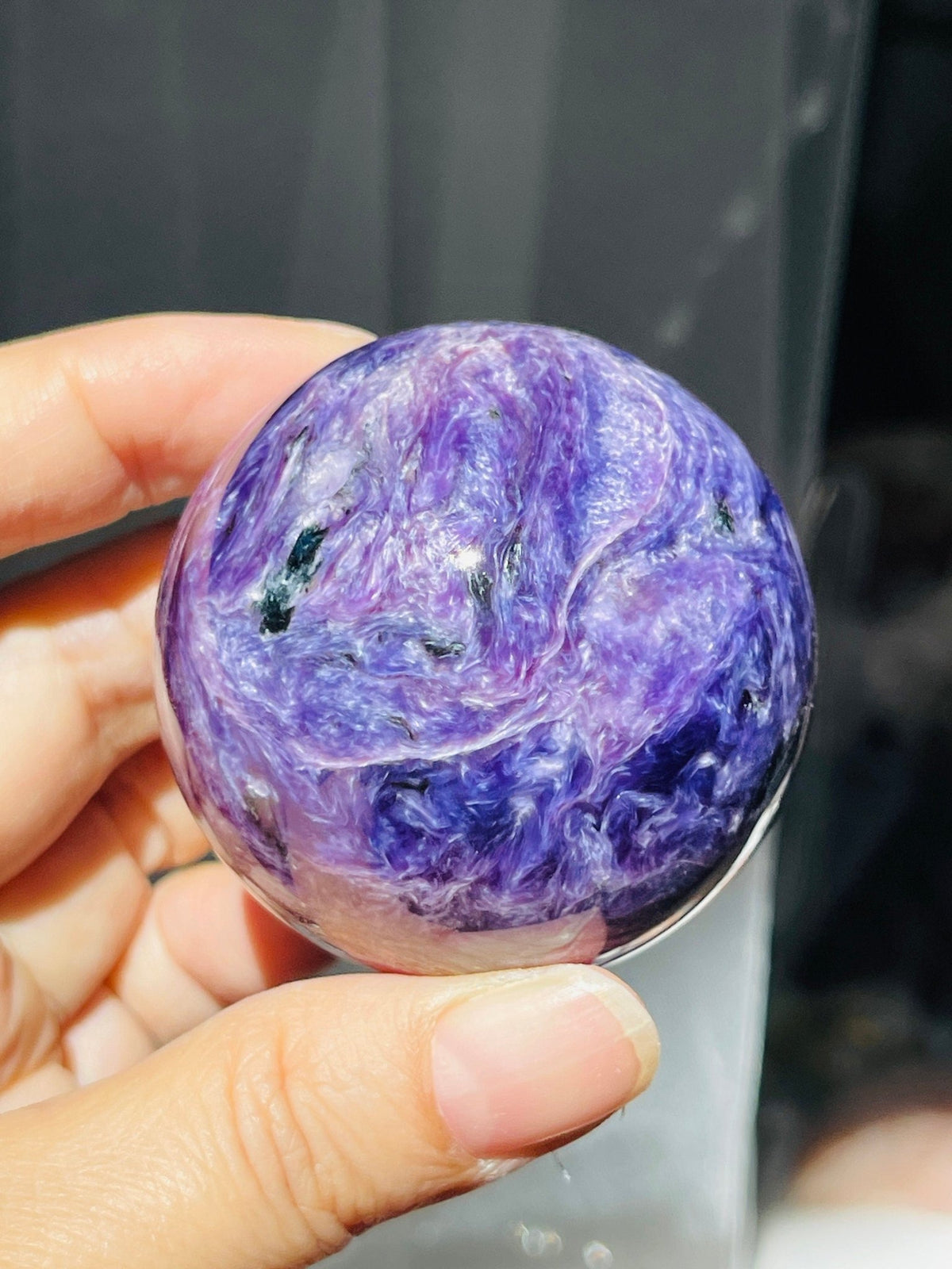 Charoite Sphere - Million Years Crystal