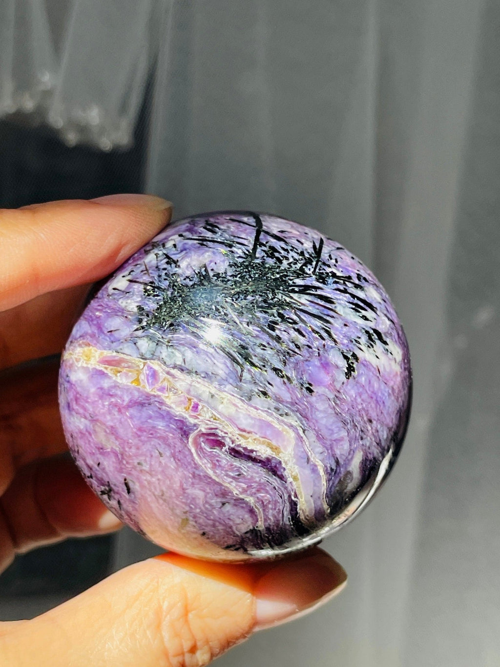 Charoite Sphere - Million Years Crystal