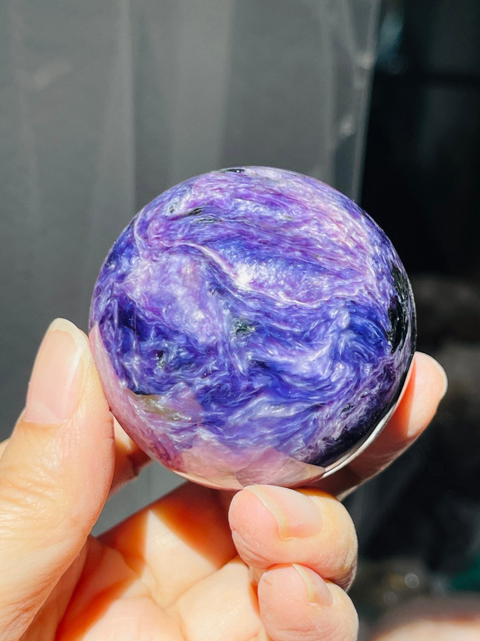 Charoite Sphere - Million Years Crystal