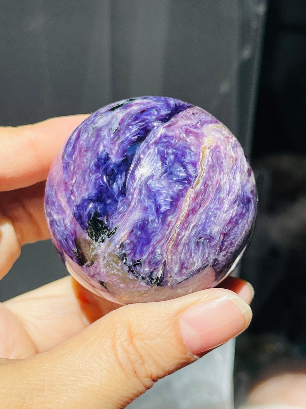 Charoite Sphere - Million Years Crystal
