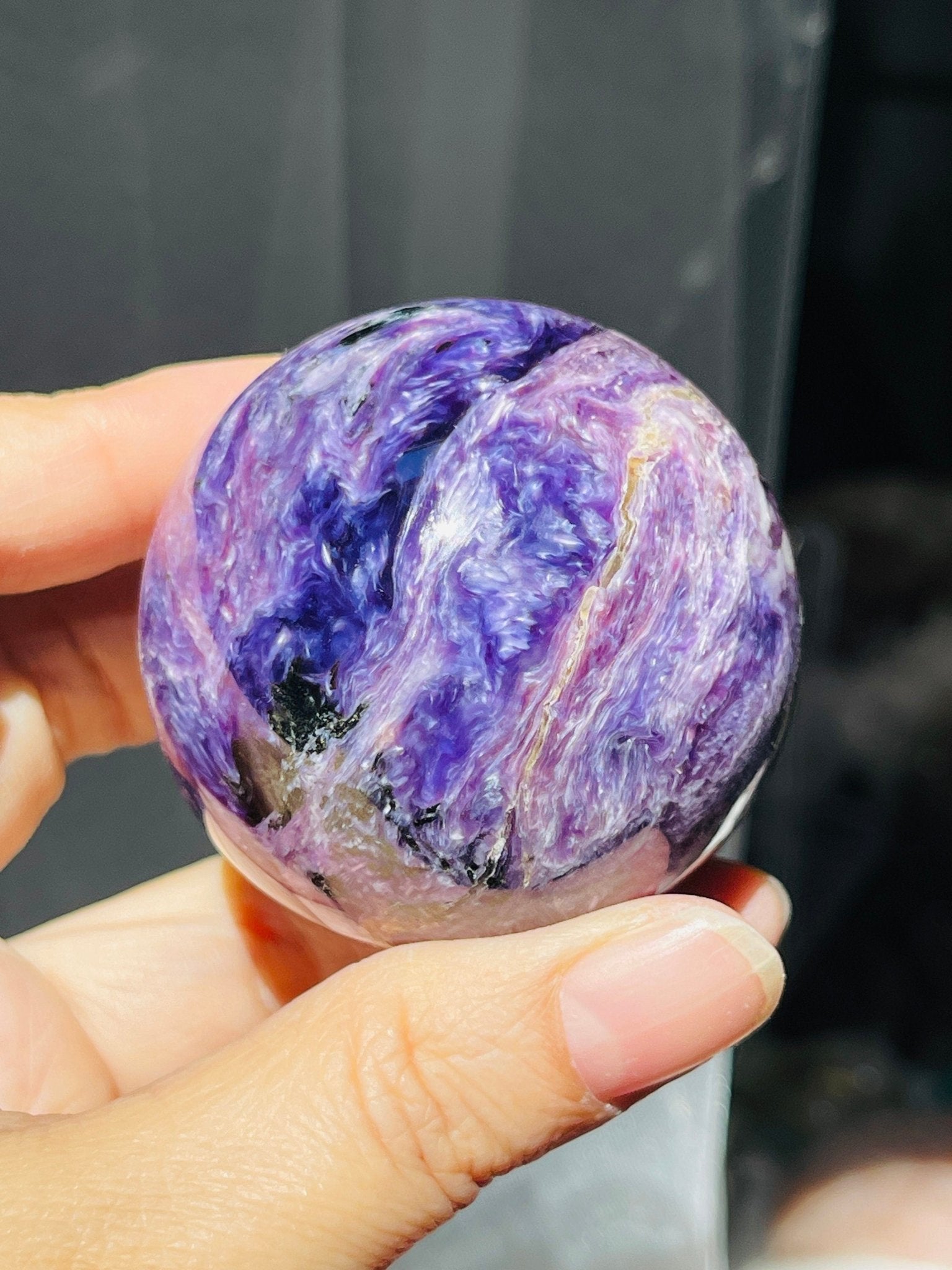 Charoite Sphere - Million Years Crystal