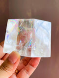 Clear Optical Calcite, Brazilian High-Grade Optical Calcite Cubes, Iceland Spar, Clear Calcite, Crystal Gift -6 - Million Years Crystal
