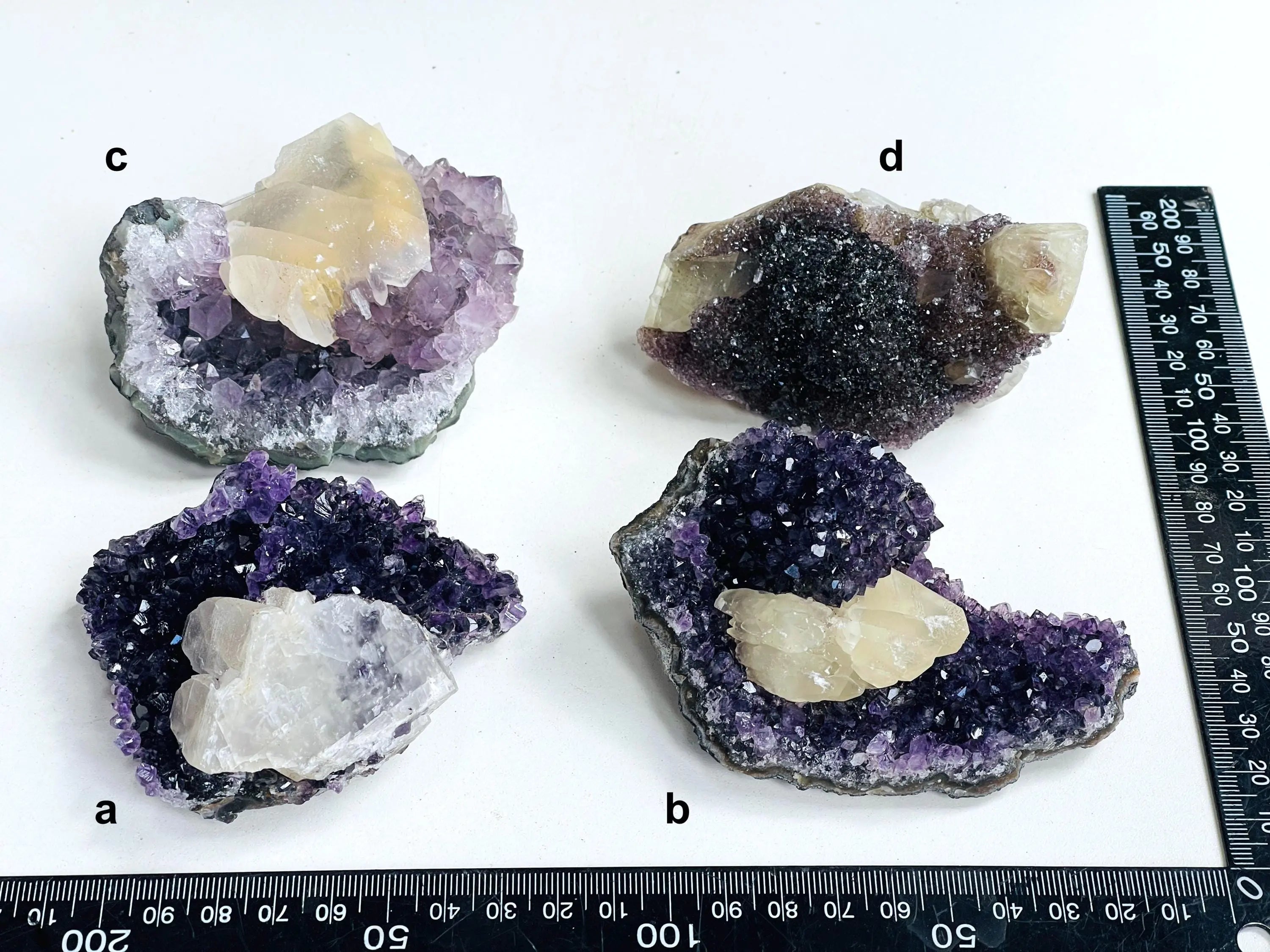 Unique Amethyst Flower with Sugar Calcite | Mineral Specimen from Uruguay