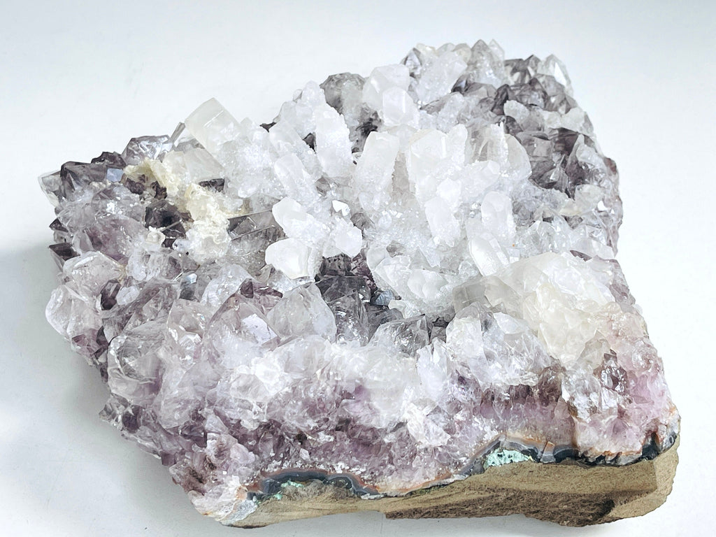 2.9kg Exquisite Amethyst with Calcite Mineral Specimen, Special Calcite & Amethyst Specimen, Calcite Specimen, Amethyst Mineral Specimen