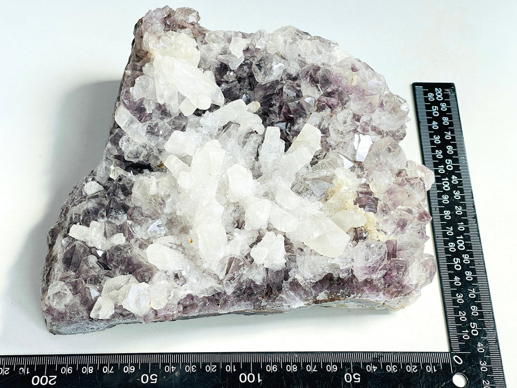 2.9kg Exquisite Amethyst with Calcite Mineral Specimen, Special Calcite & Amethyst Specimen, Calcite Specimen, Amethyst Mineral Specimen