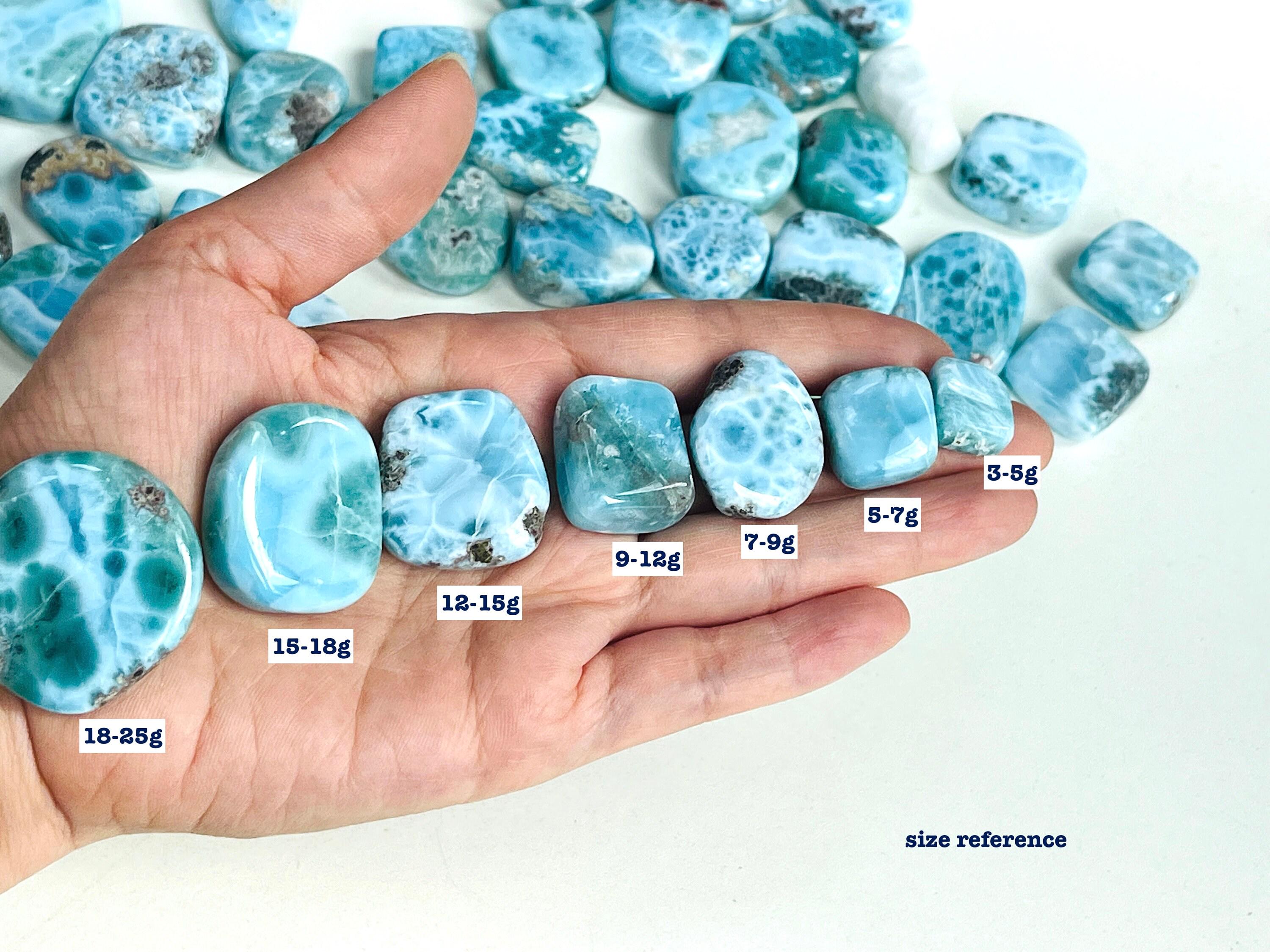Genuine Natural Larimar Tumble Stone | High-Quality Larimar Pocket Stone