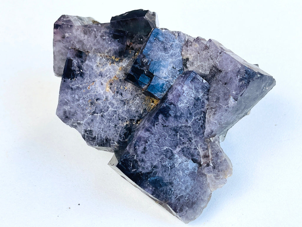 New Find Purple Fluorite Crystal from the Lady Annabella Mine, Weardale, Fluorescent Fluorite Specimen,Raw Fluorite, Mineral Specimen- P5