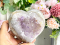 Druzy Agate Heart - Million Years Crystal